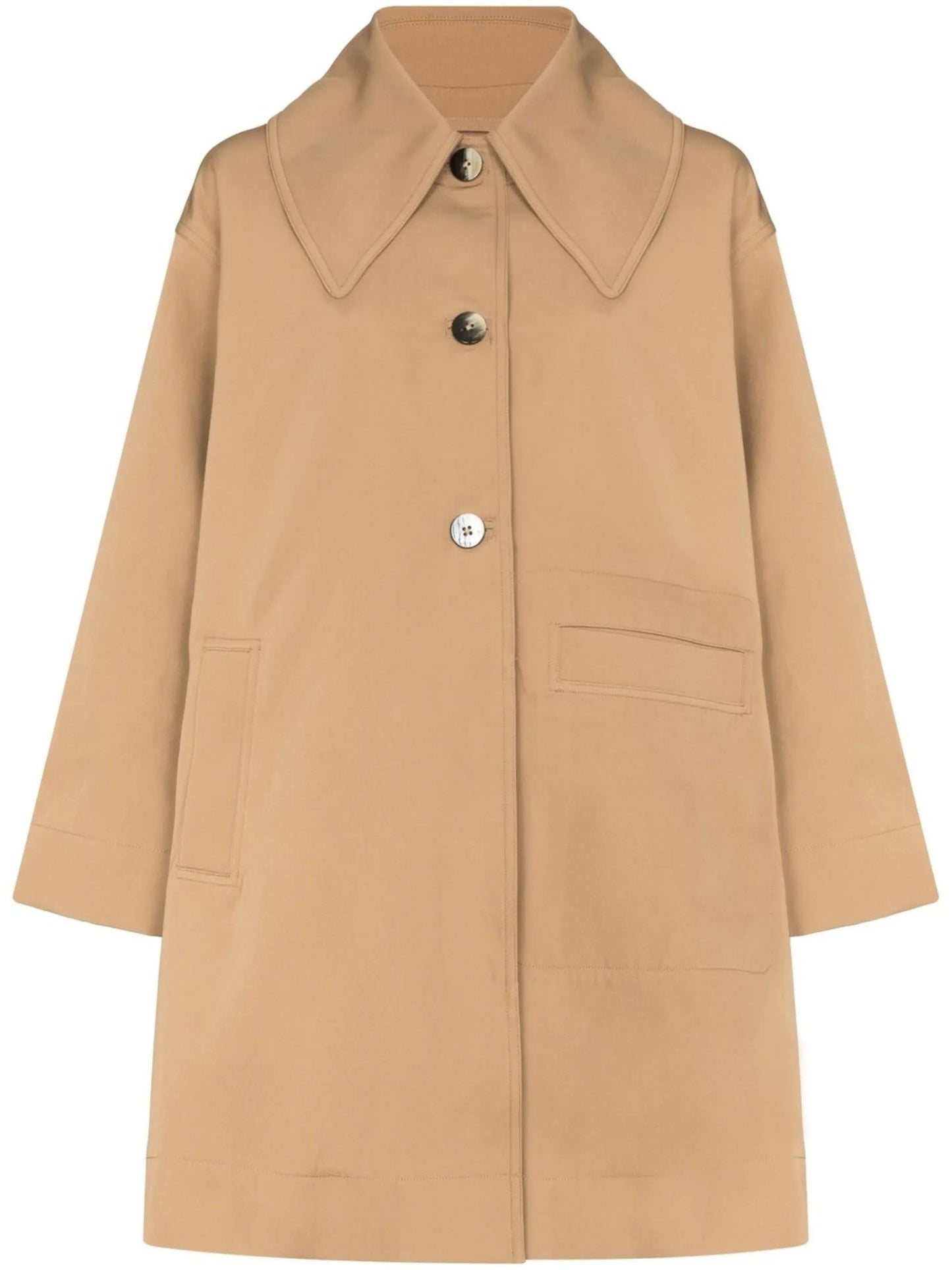 oversized twill coat