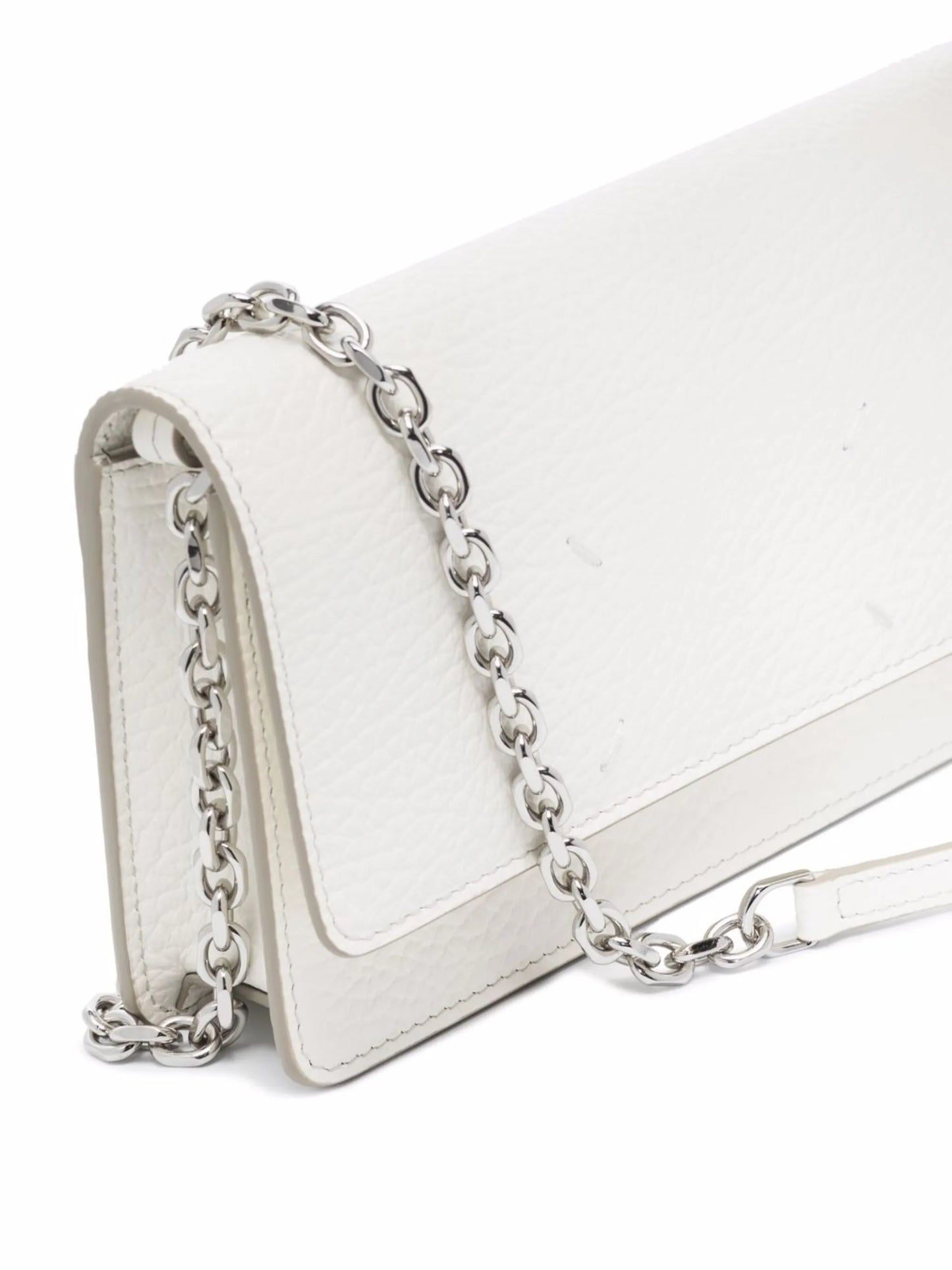 four-stitch leather wallet-on-chain