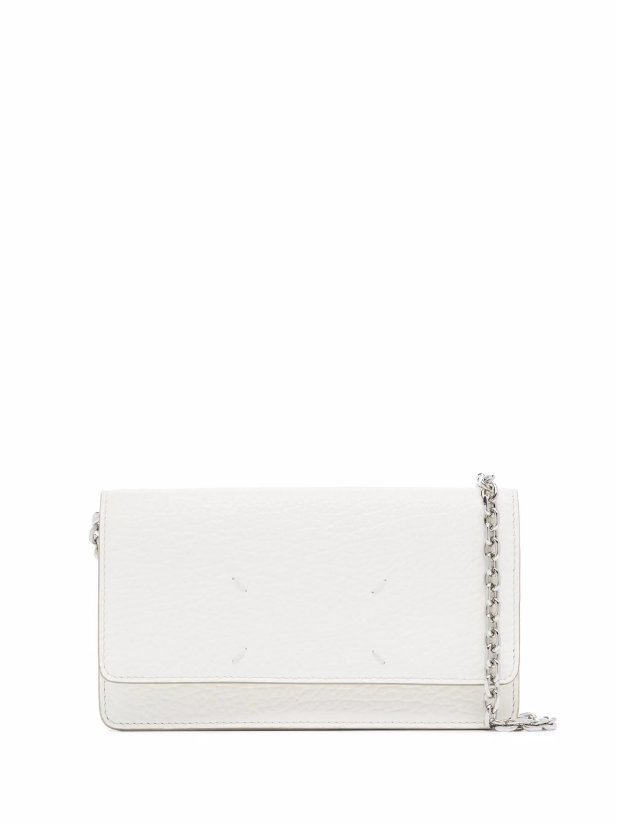 four-stitch leather wallet-on-chain