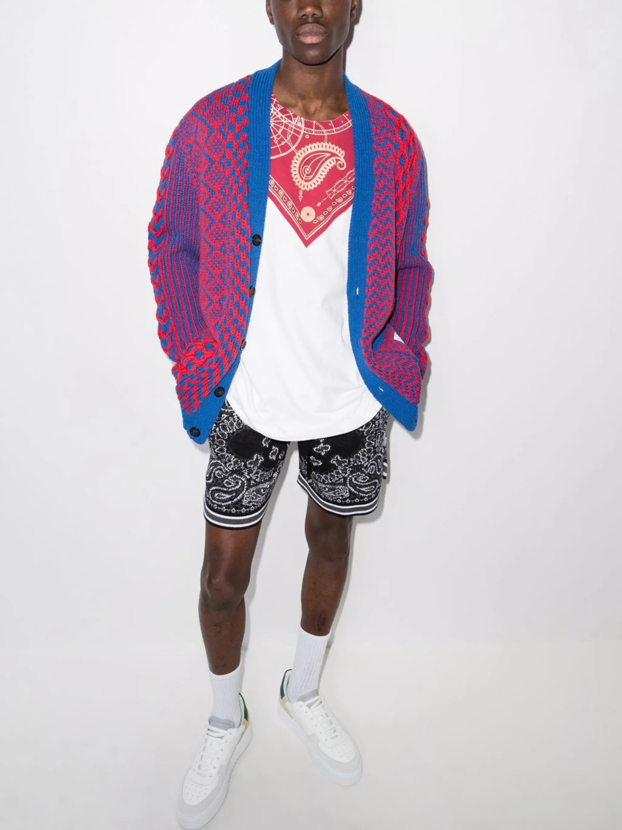 paisley-print cotton T-shirt
