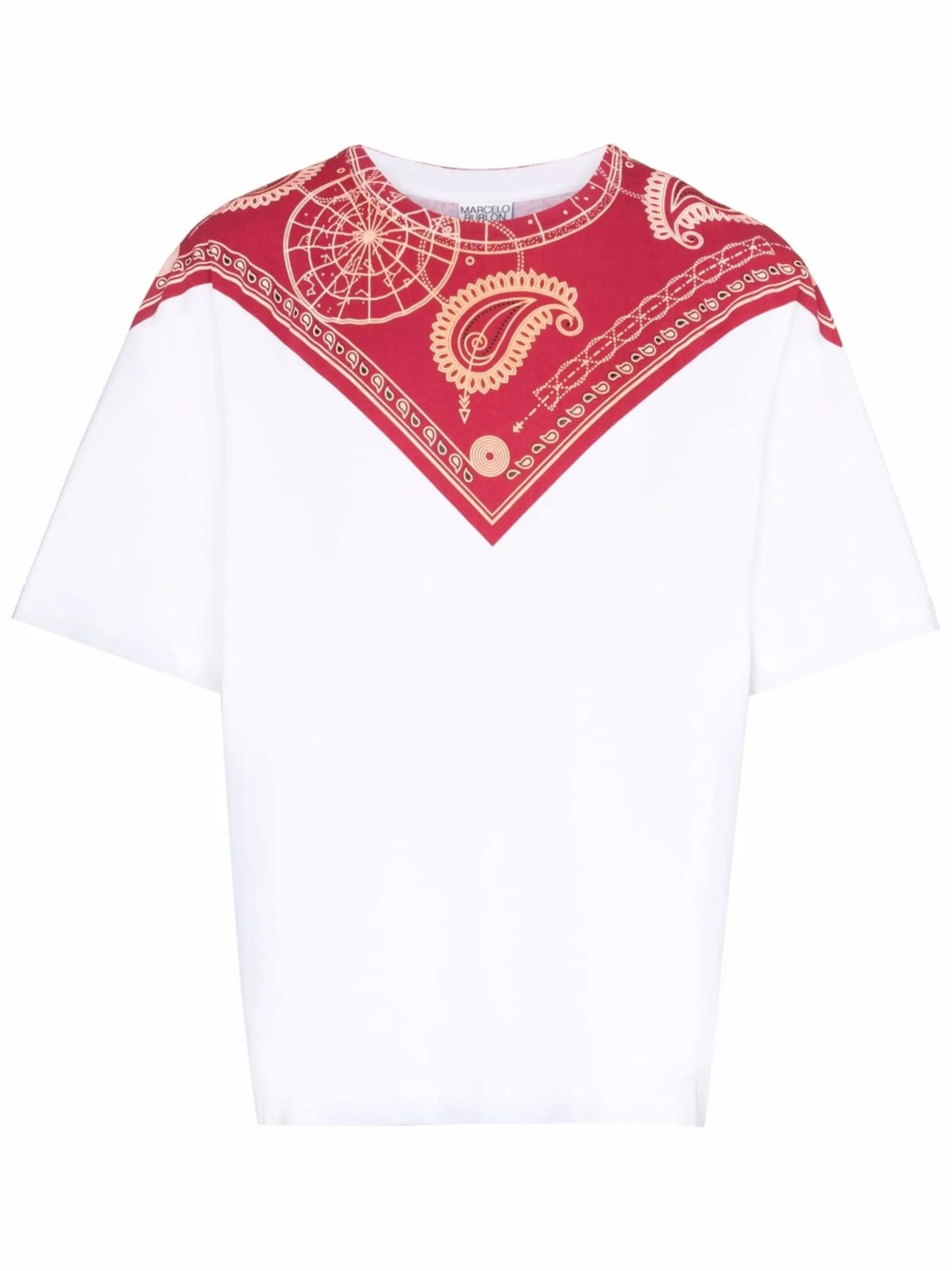 paisley-print cotton T-shirt