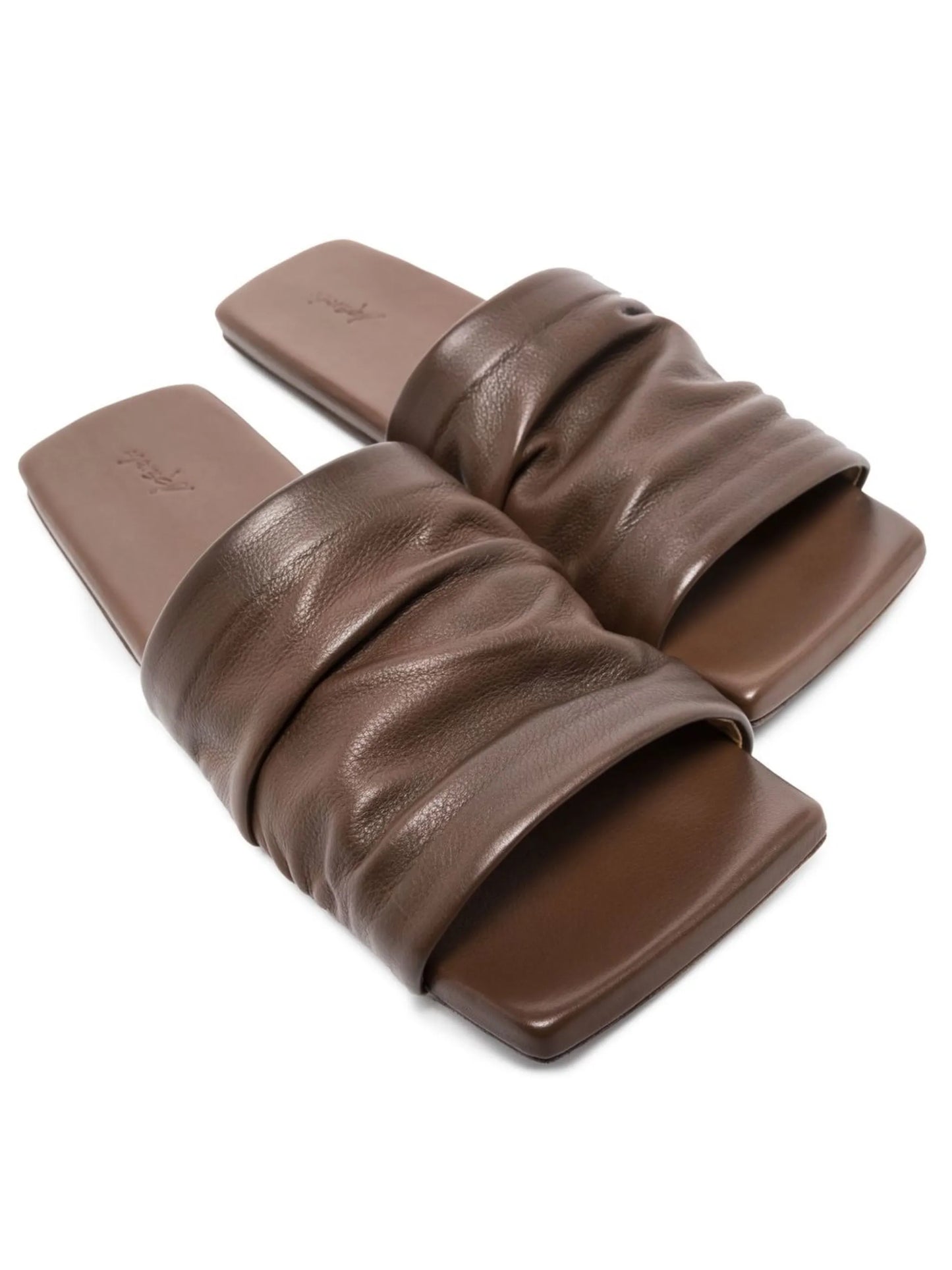 Tavola ruched flat sandals