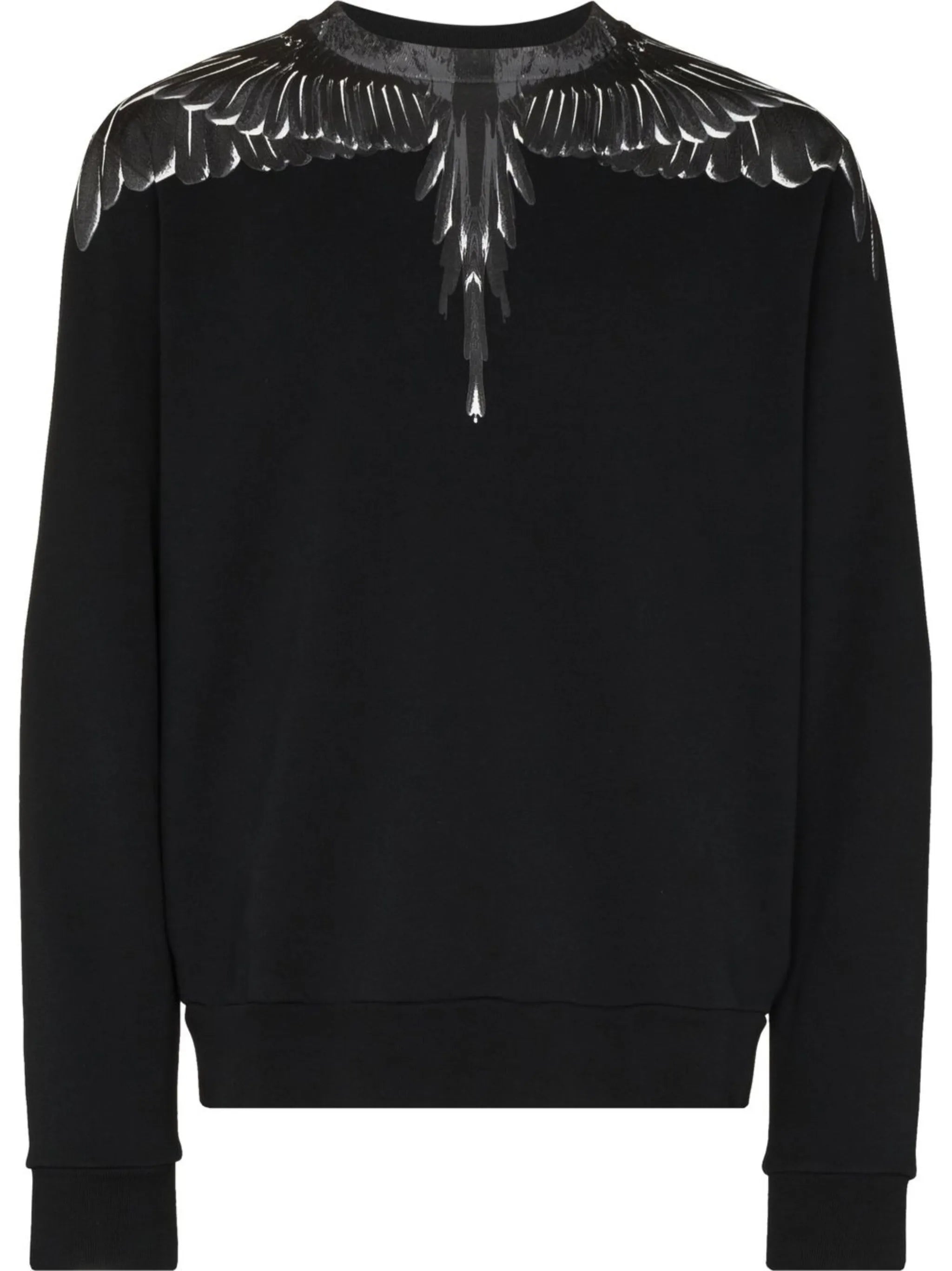 Wings-print crew-neck sweatshirt