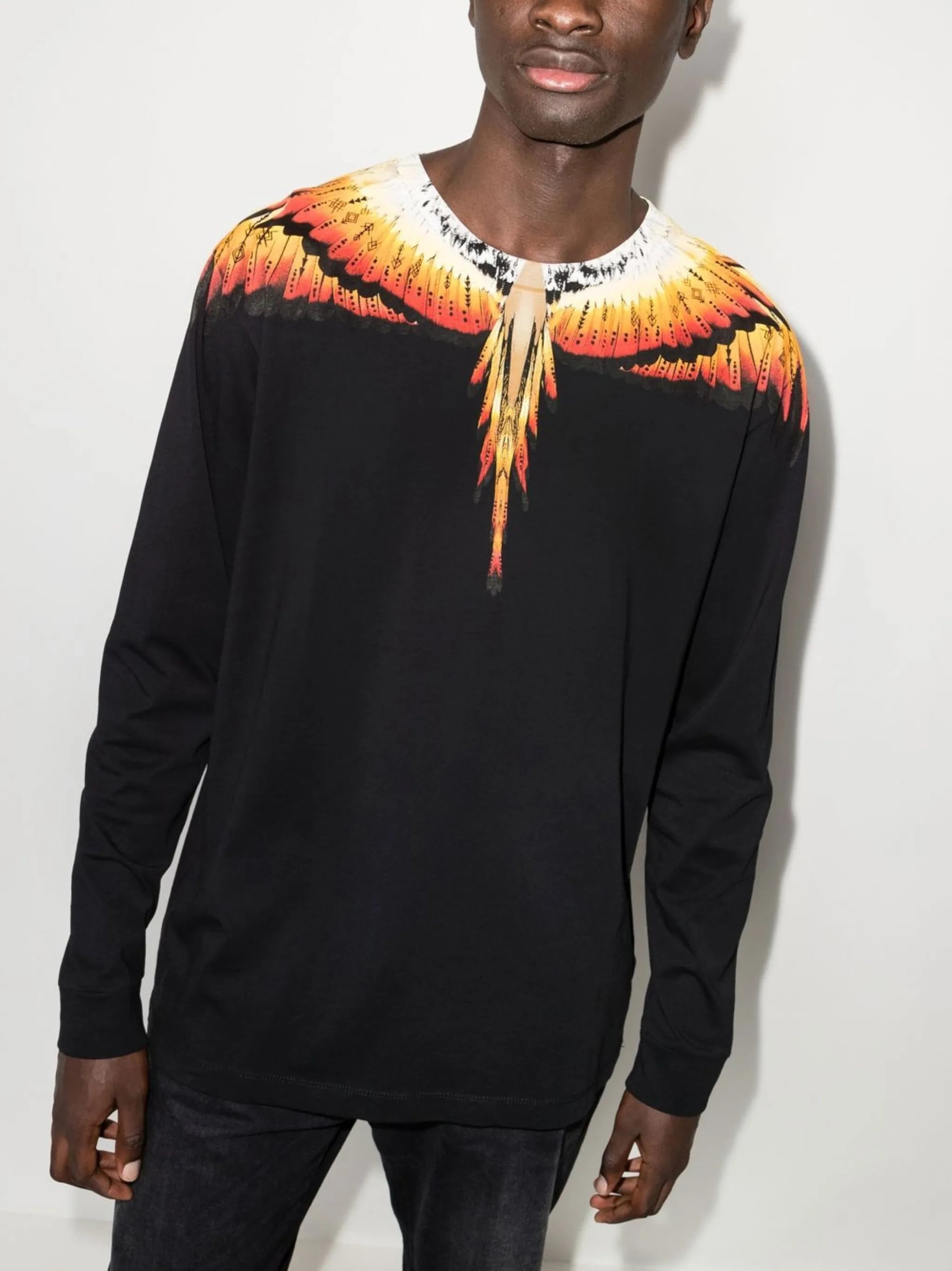 Wings-print T-shirt