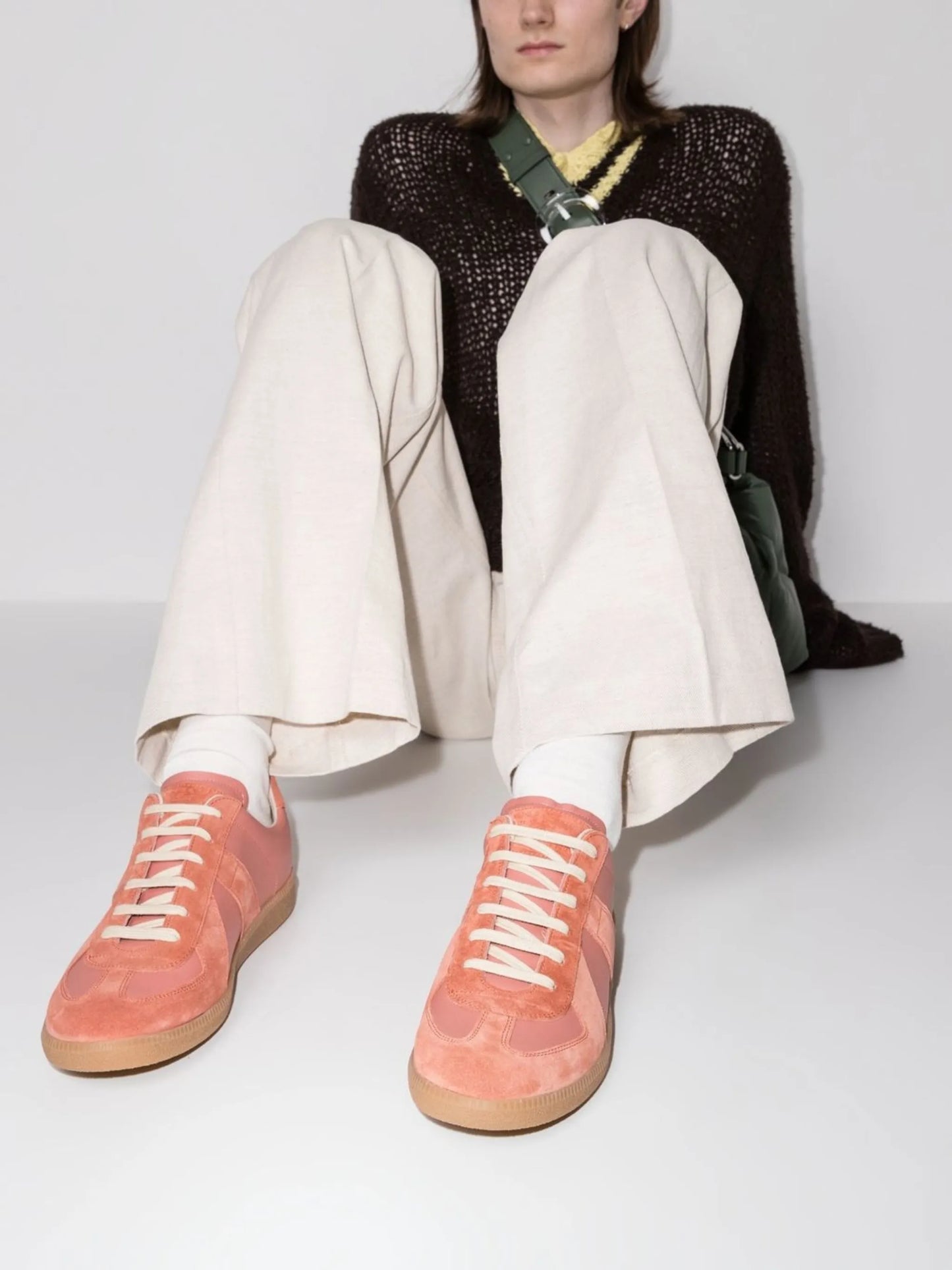 Replica low-top leather sneakers