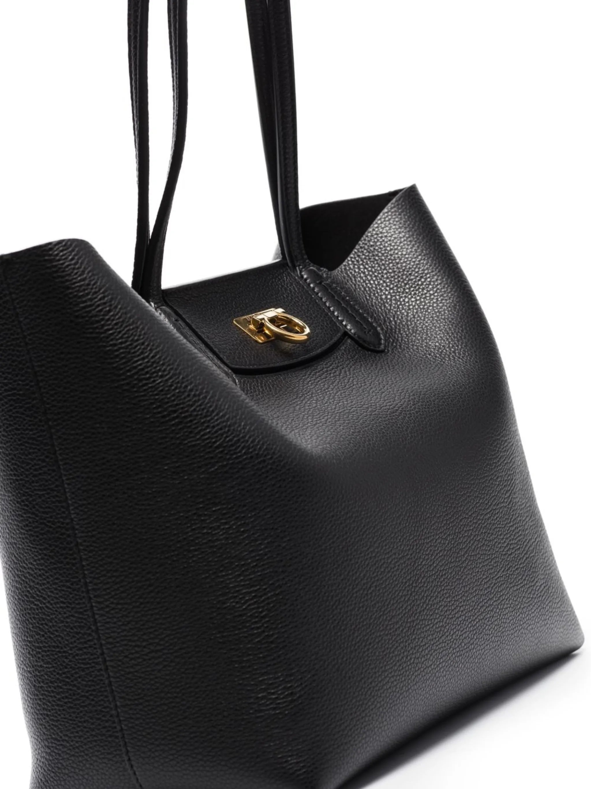 Gancini leather tote bag