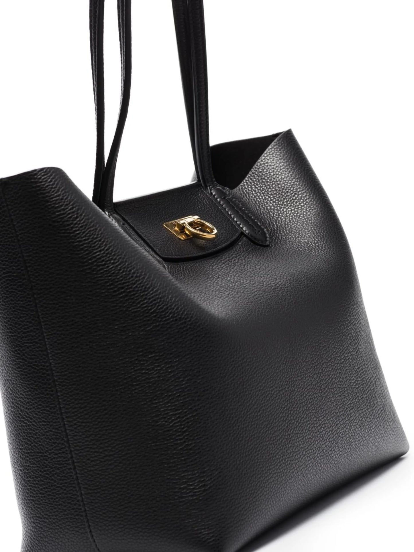 Gancini leather tote bag