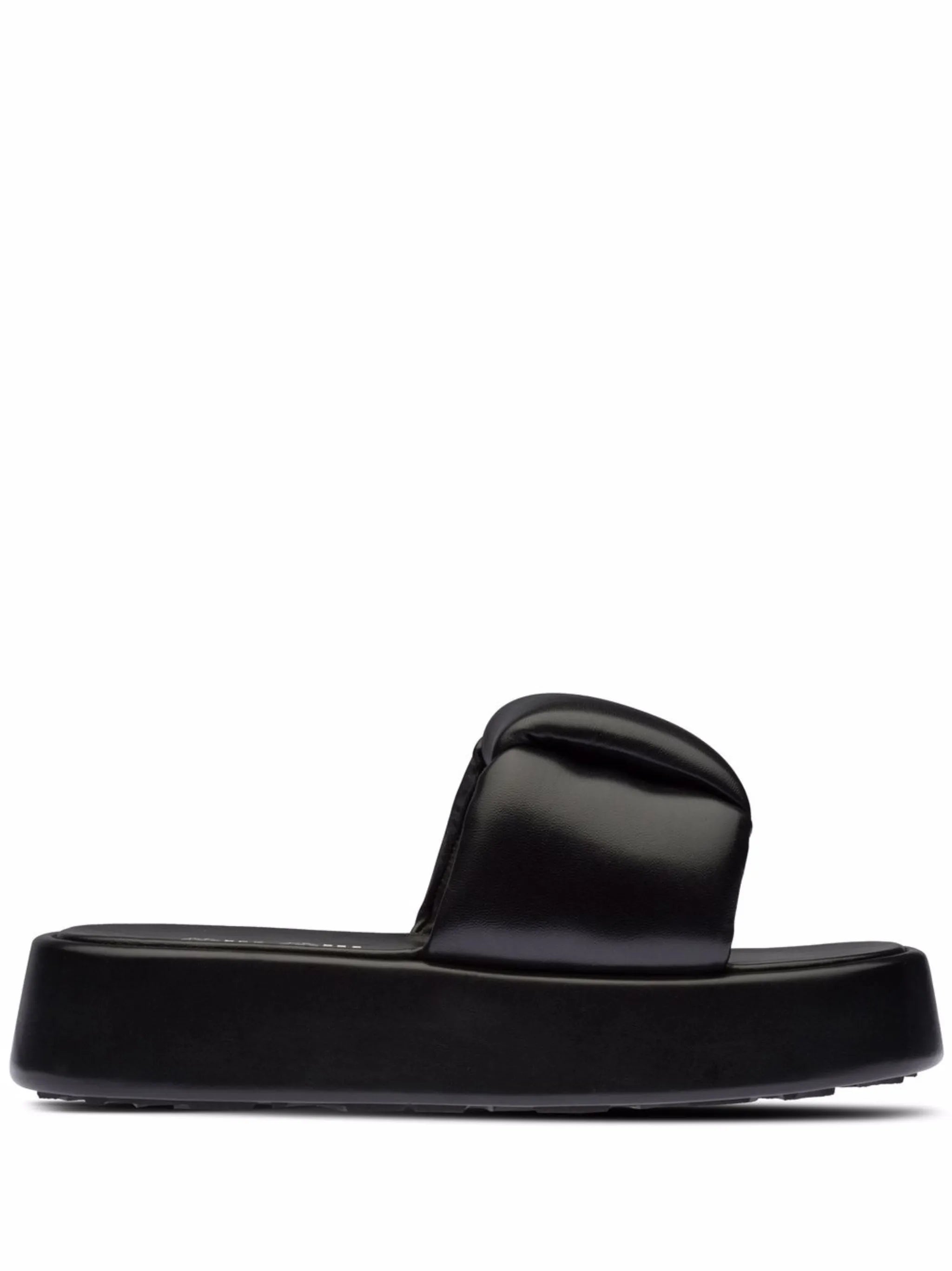 padded leather sandals
