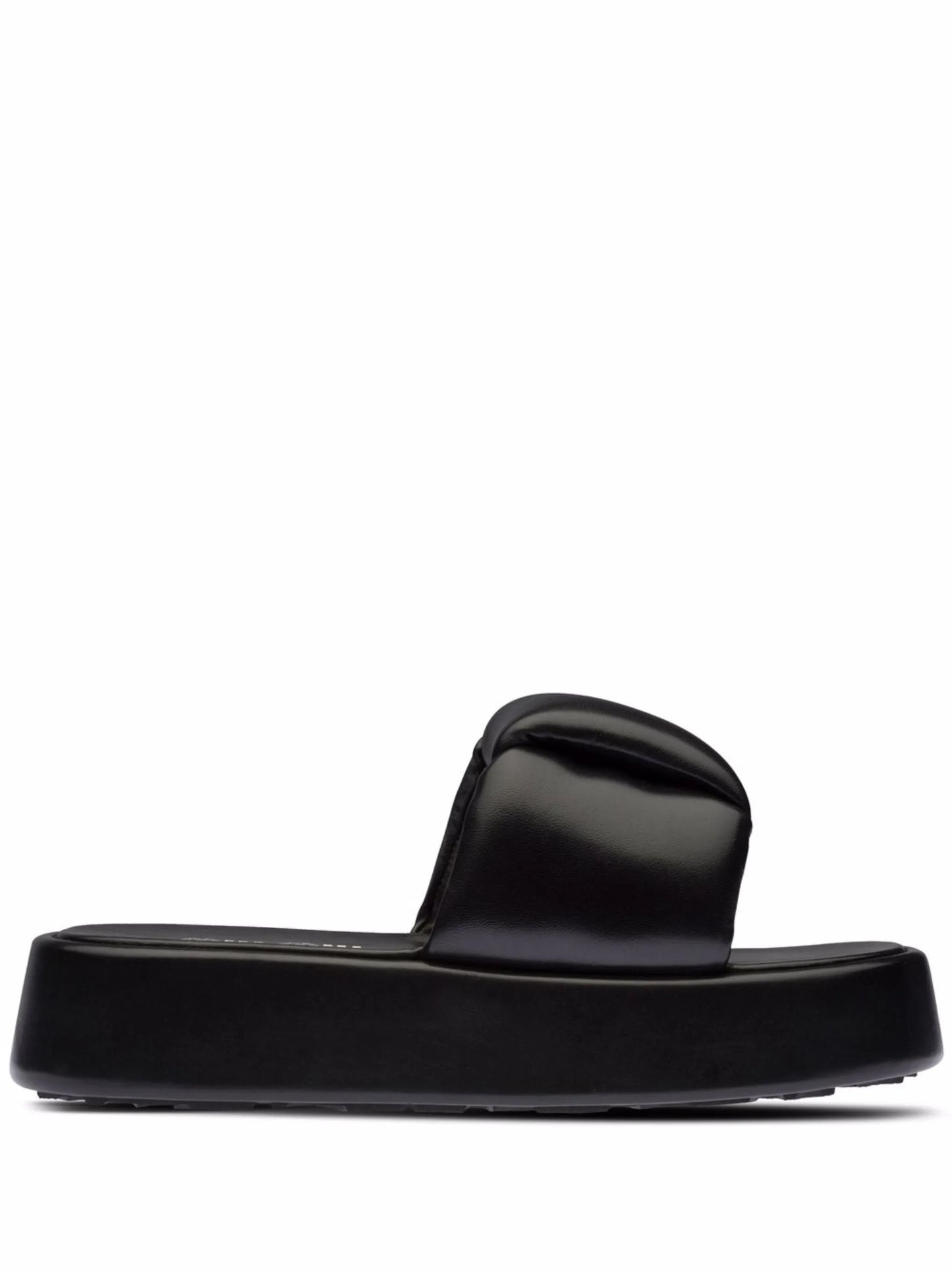 padded leather sandals