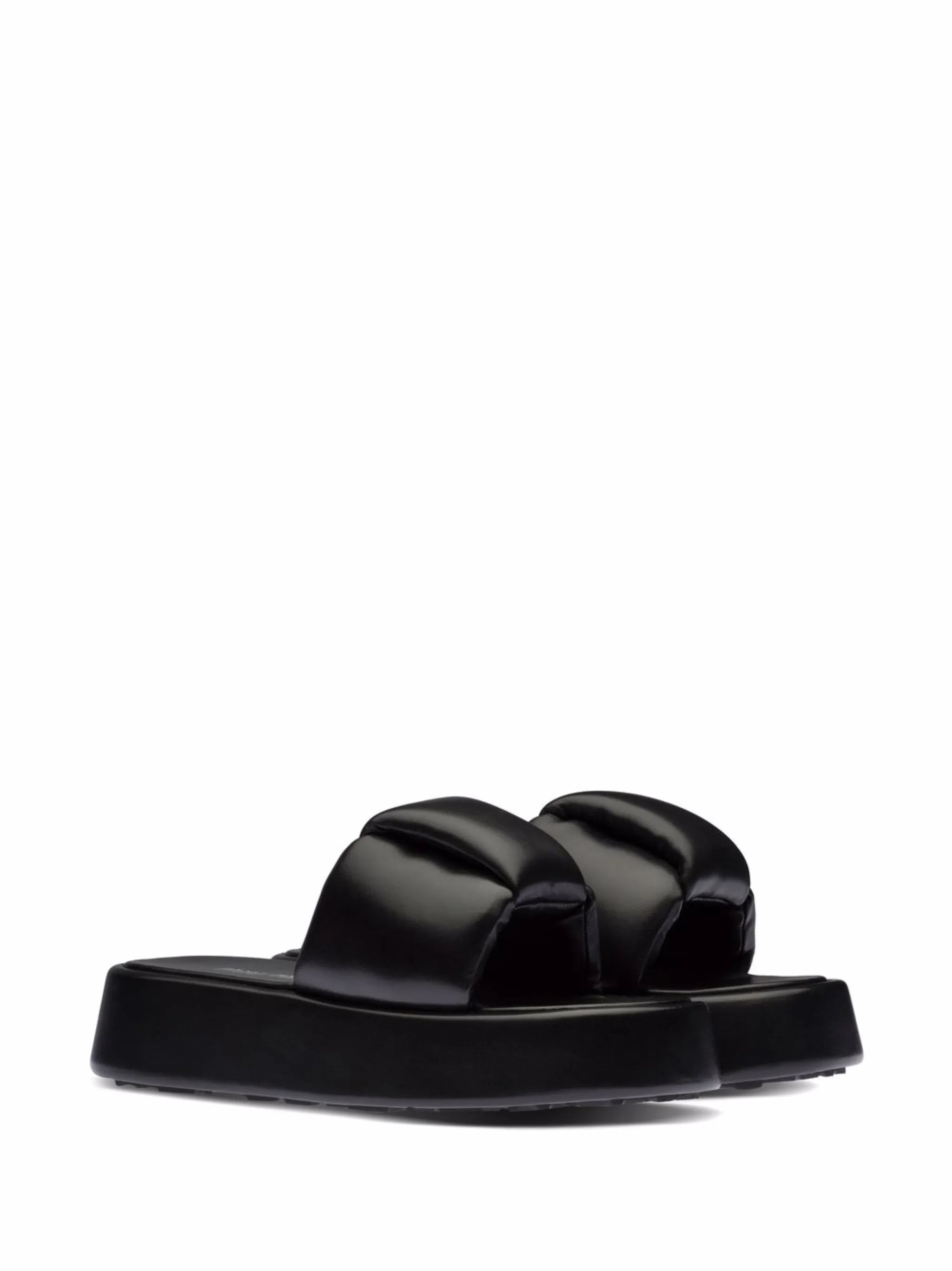 padded leather sandals