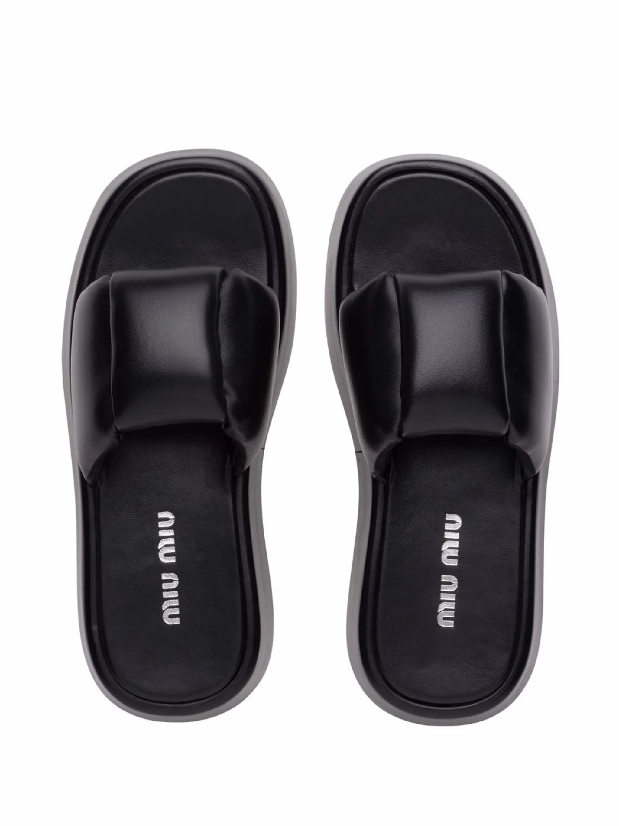 padded leather sandals