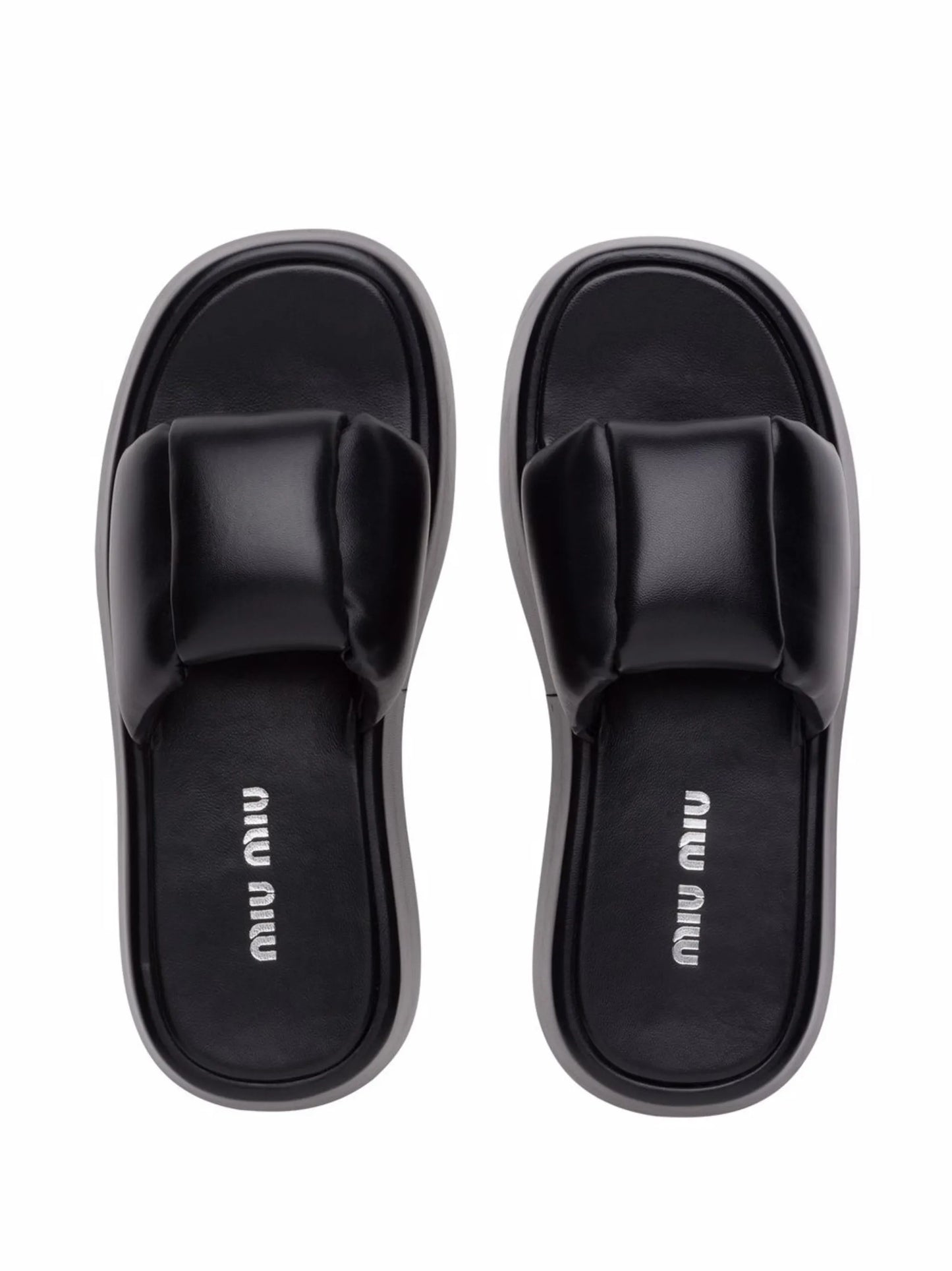 padded leather sandals