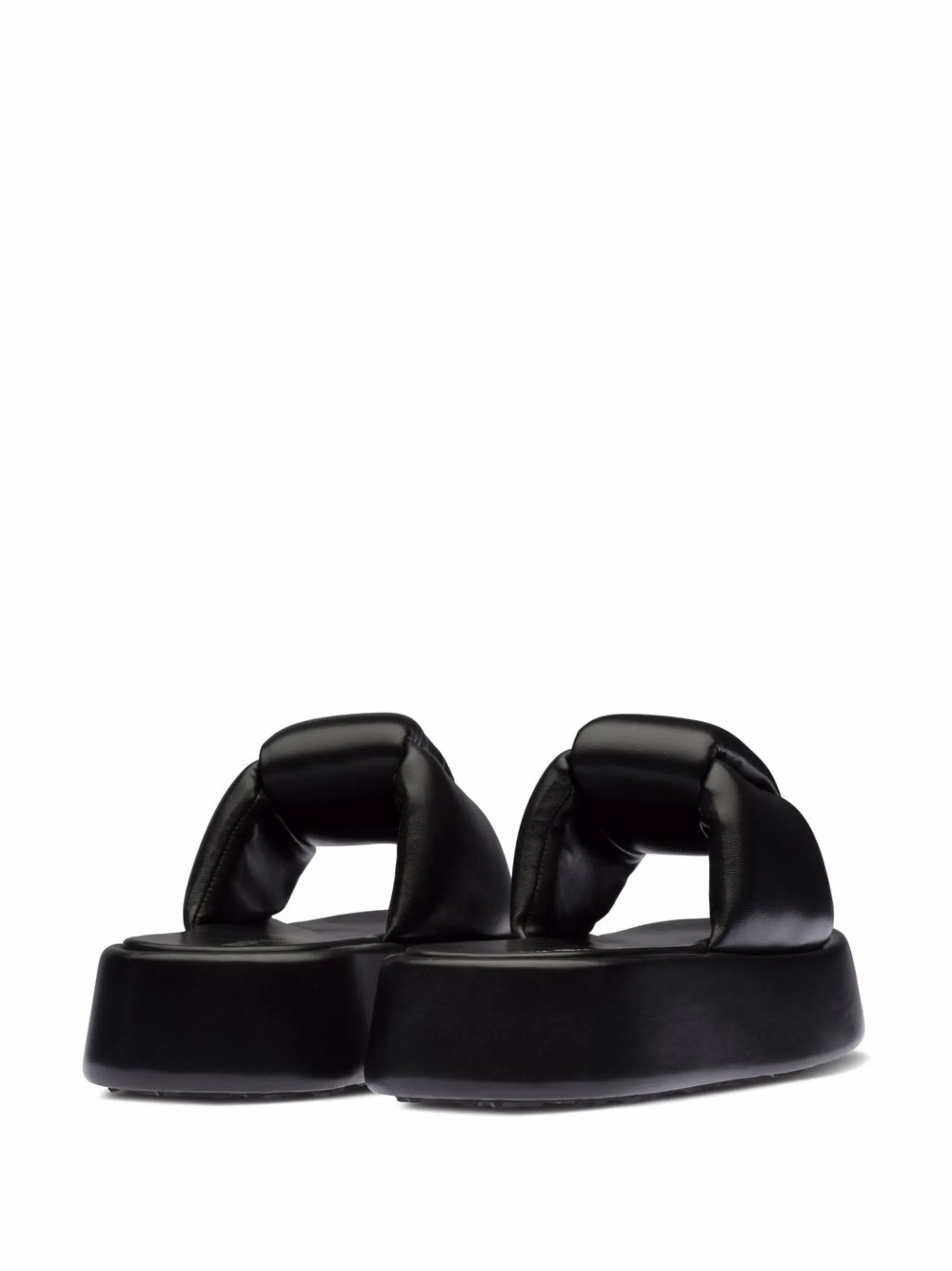 padded leather sandals