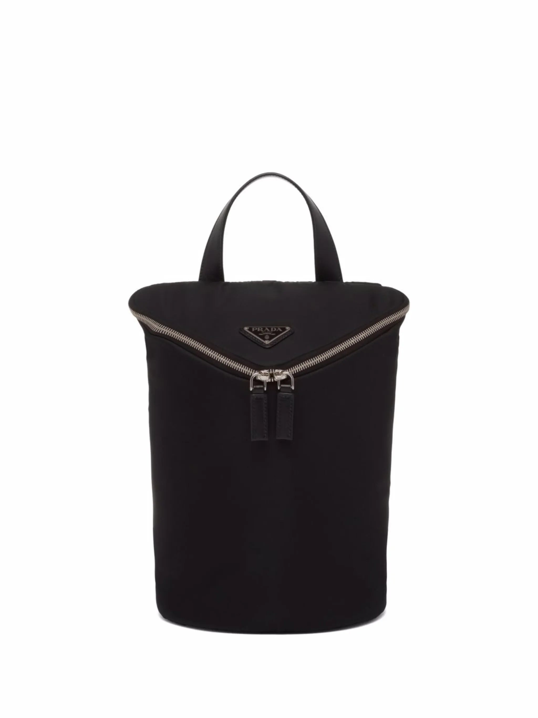 Re-Nylon logo-plaque backpack