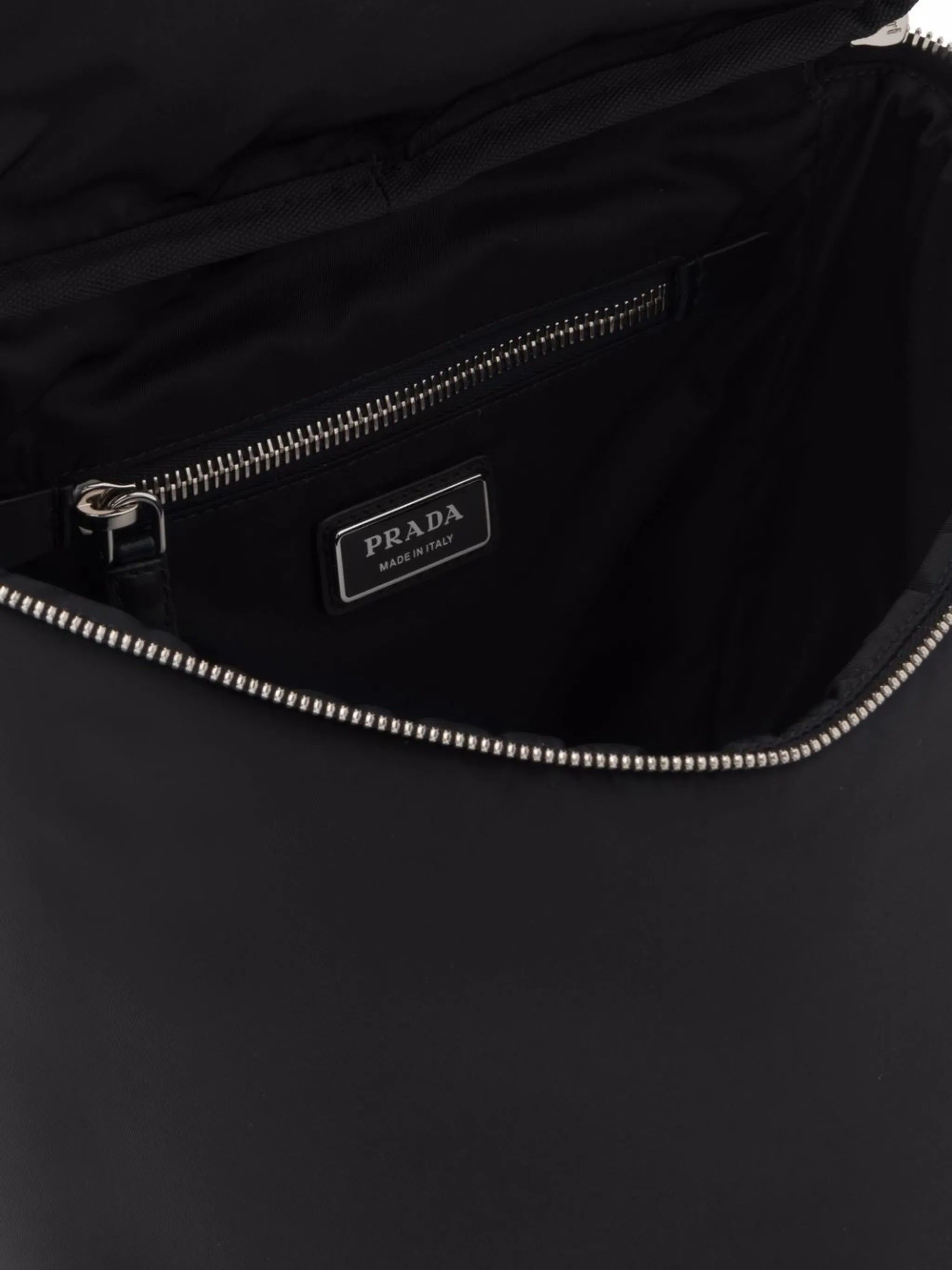 Re-Nylon logo-plaque backpack