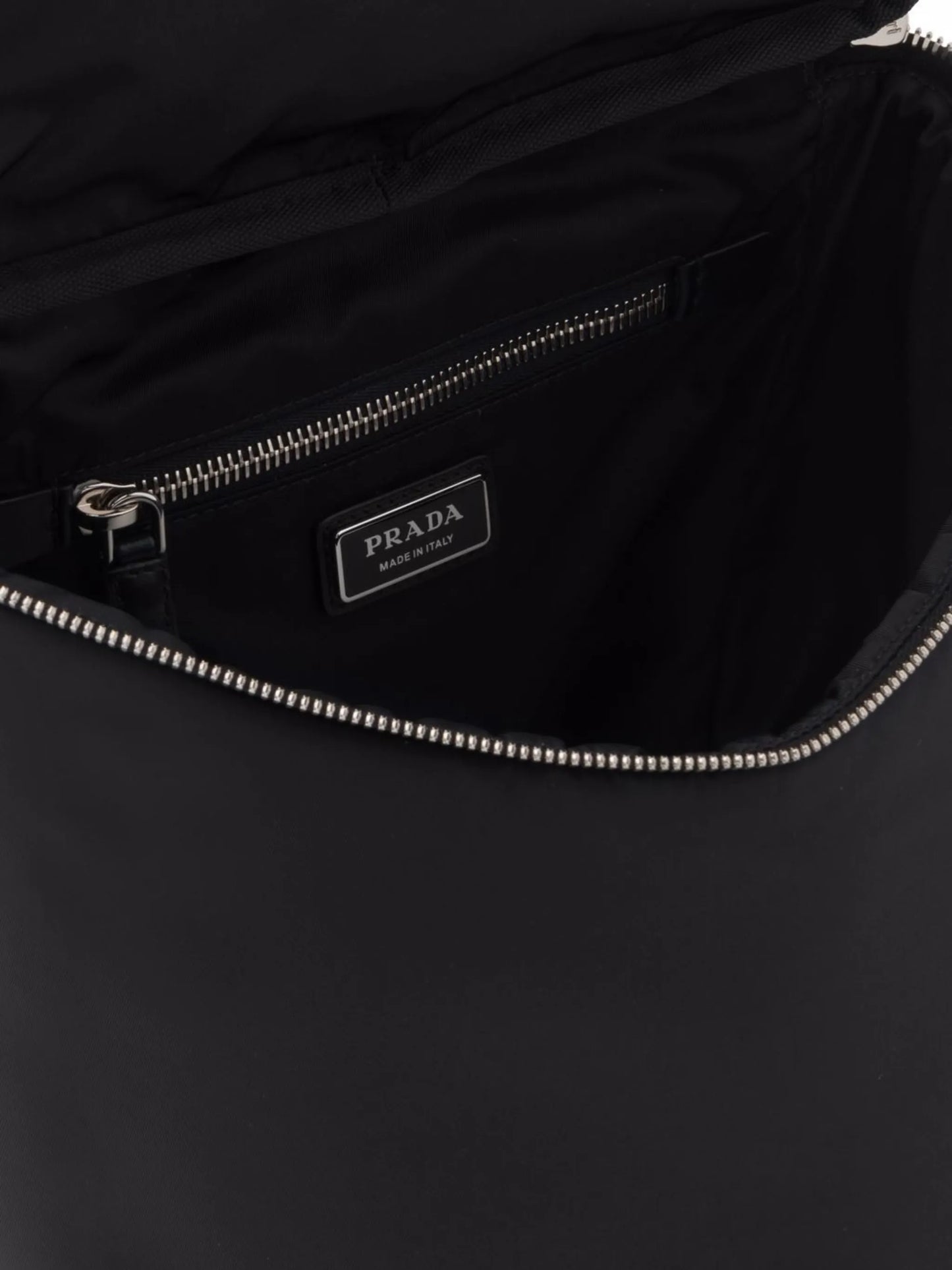 Re-Nylon logo-plaque backpack