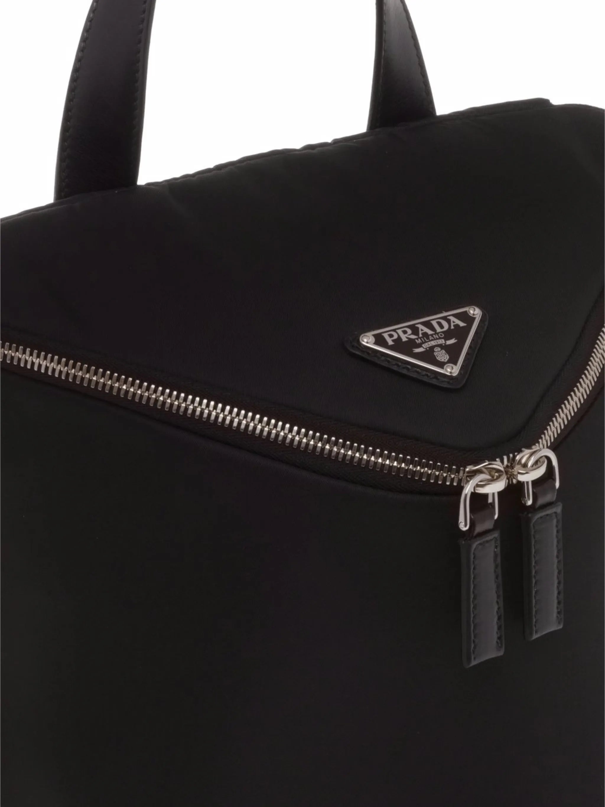 Re-Nylon logo-plaque backpack