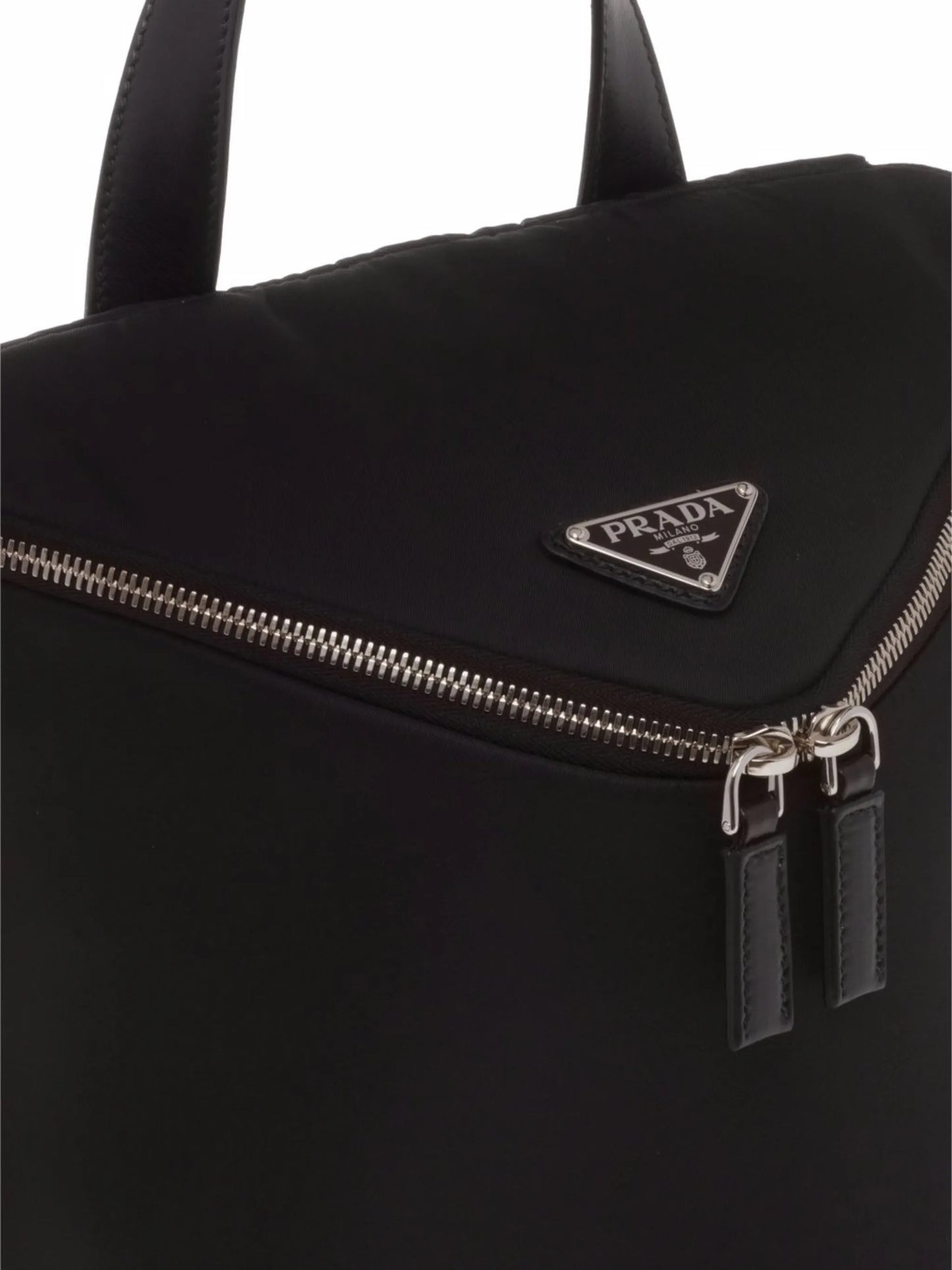 Re-Nylon logo-plaque backpack