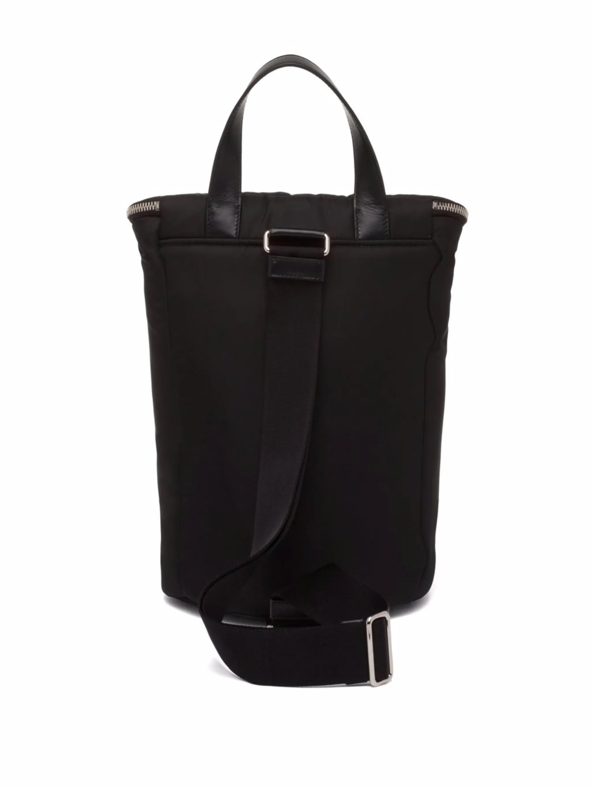 Re-Nylon logo-plaque backpack