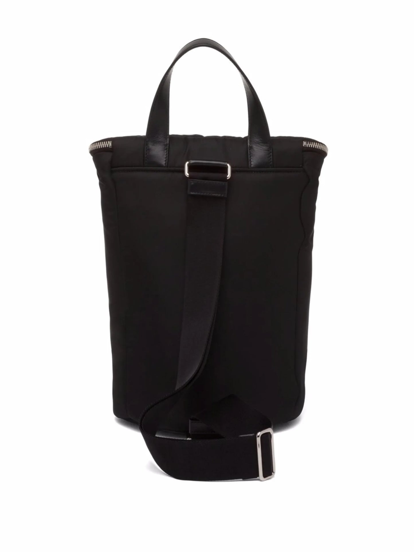 Re-Nylon logo-plaque backpack