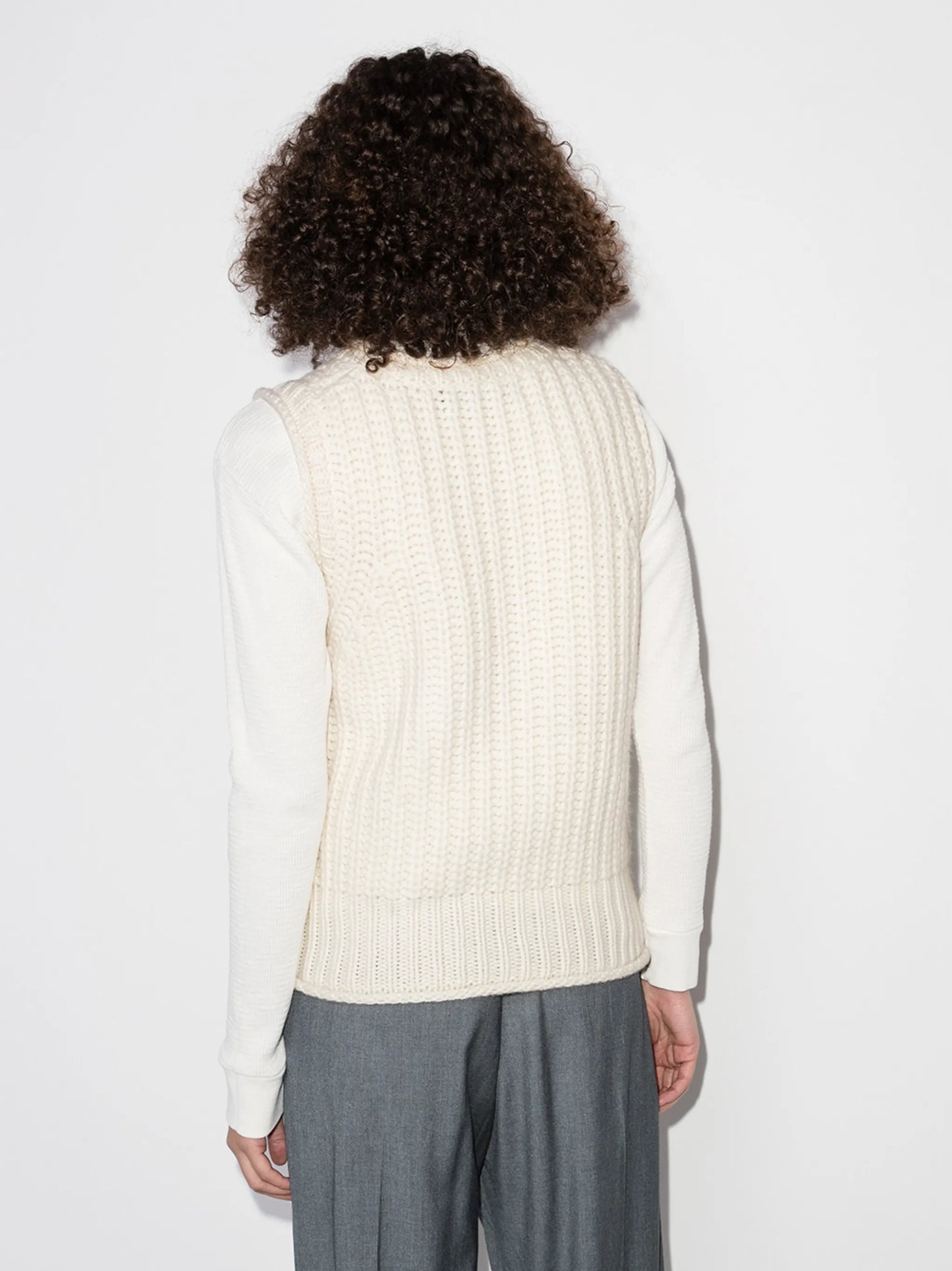 Vienna ribbed knitted vest