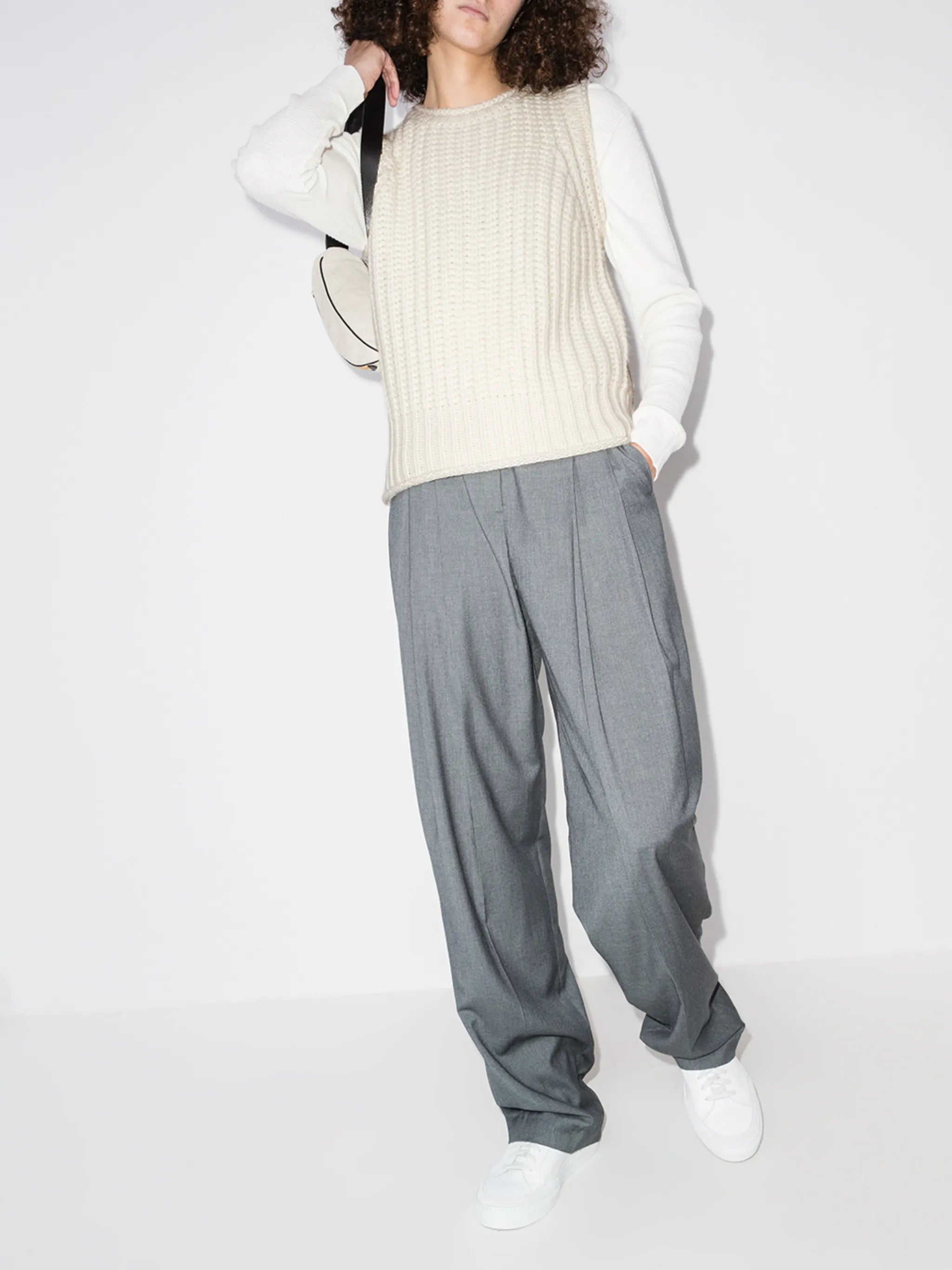 Vienna ribbed knitted vest