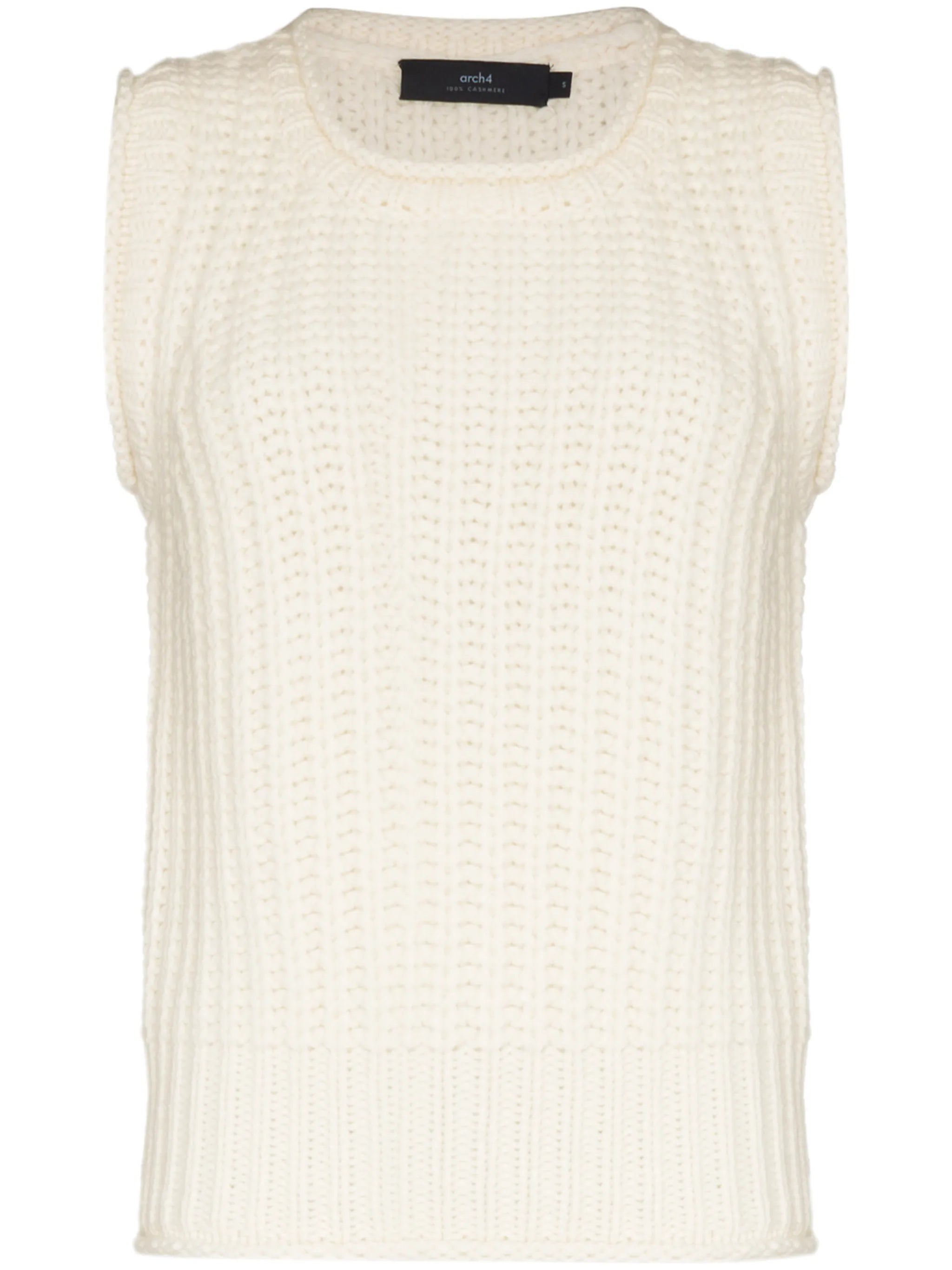 Vienna ribbed knitted vest
