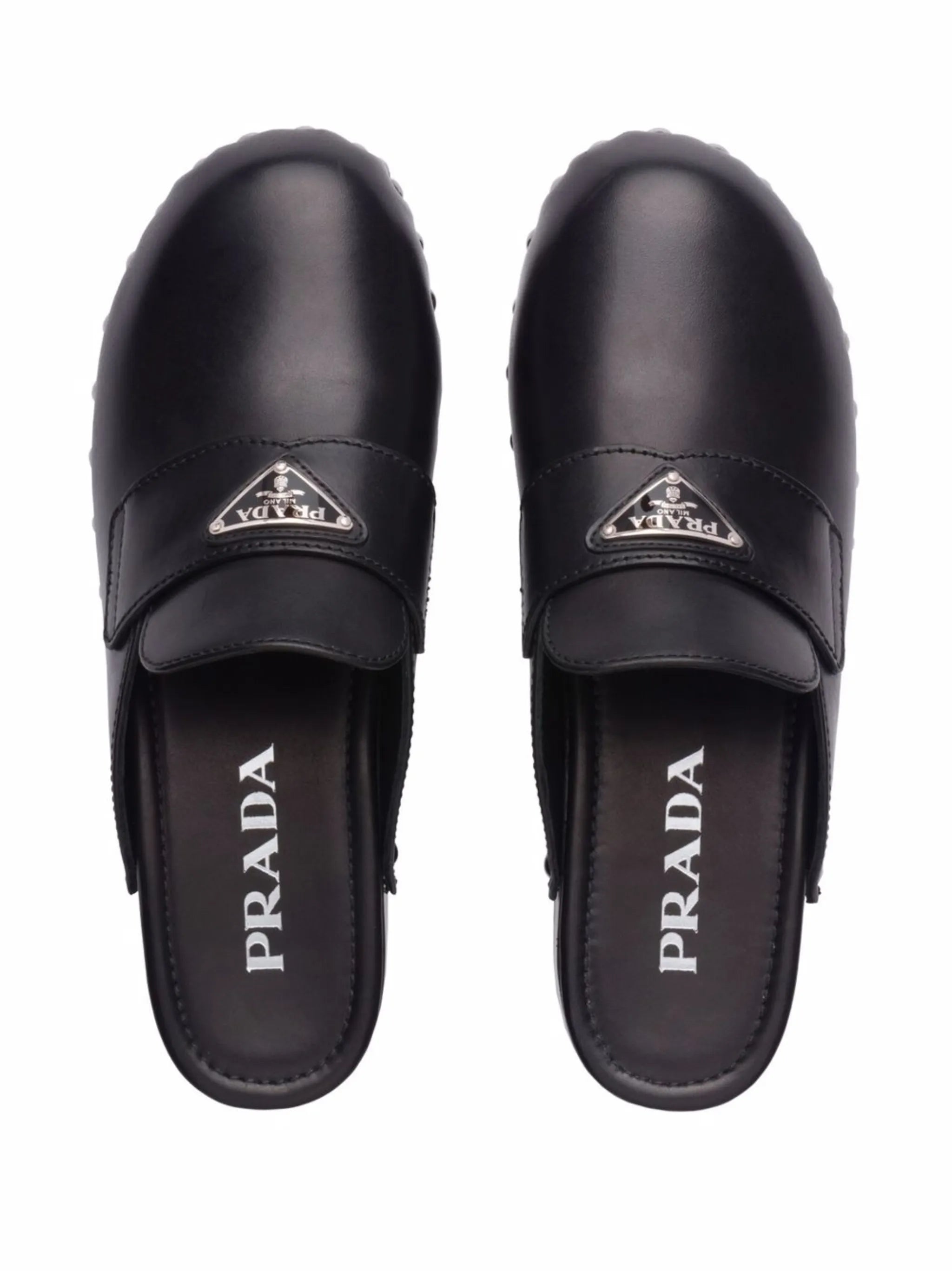 triangle logo studded clogs