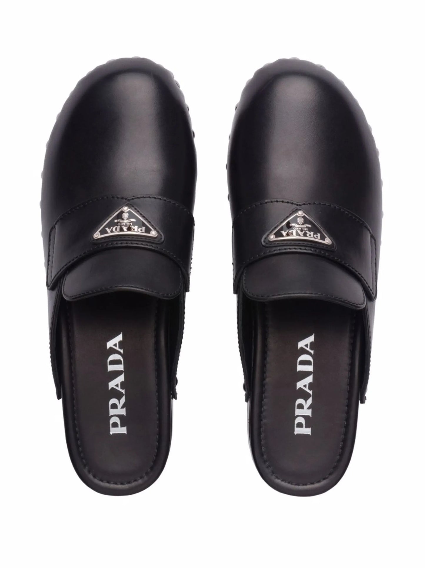 triangle logo studded clogs