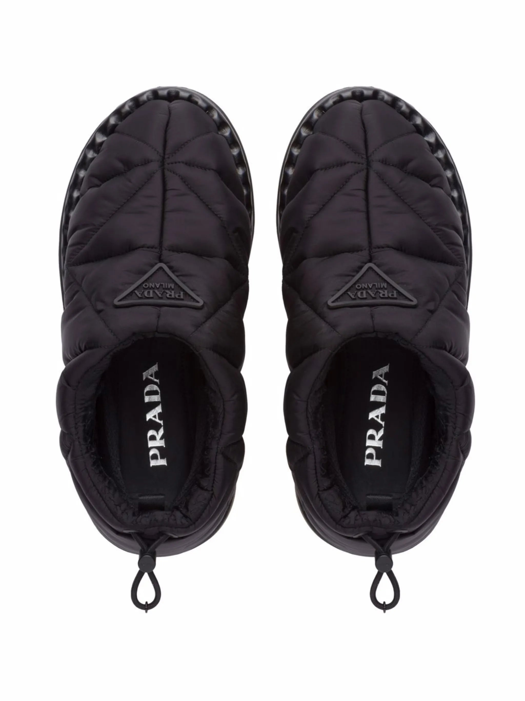 Blow padded slip-on shoes