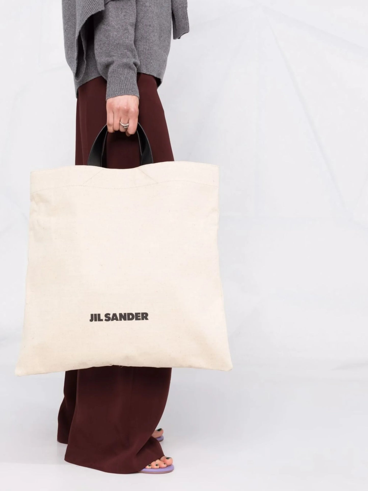 logo print tote bag