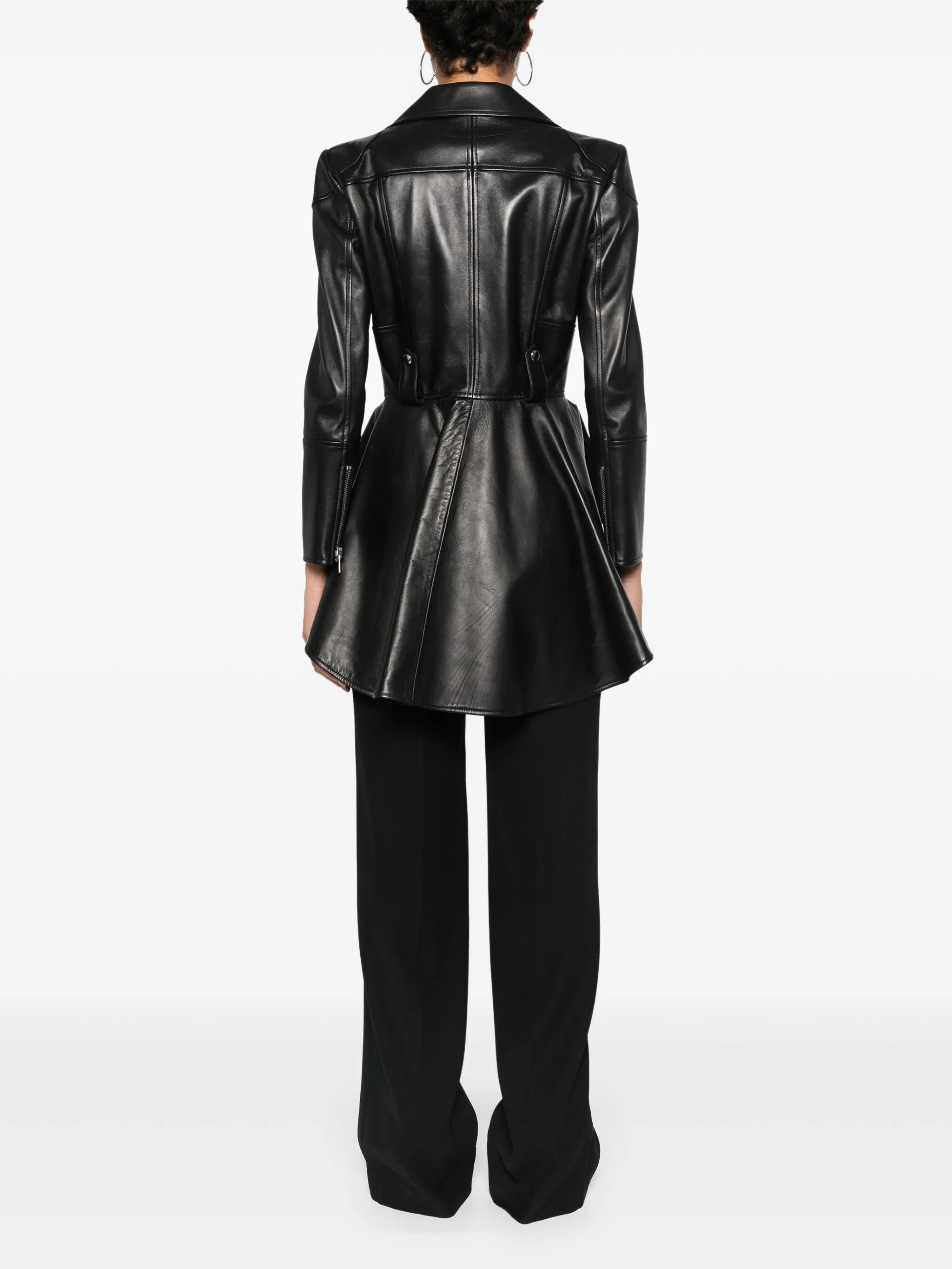 peplum-hem biker jacket