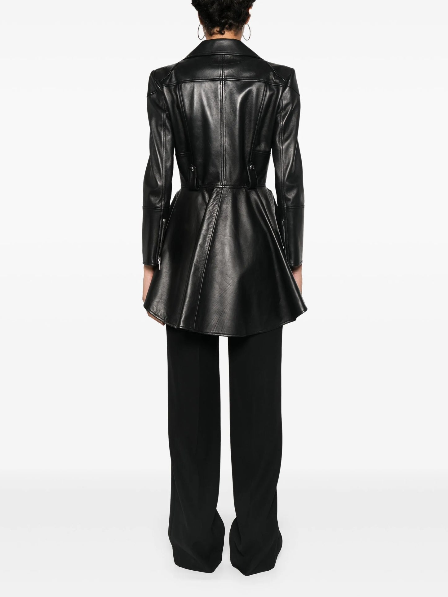peplum-hem biker jacket