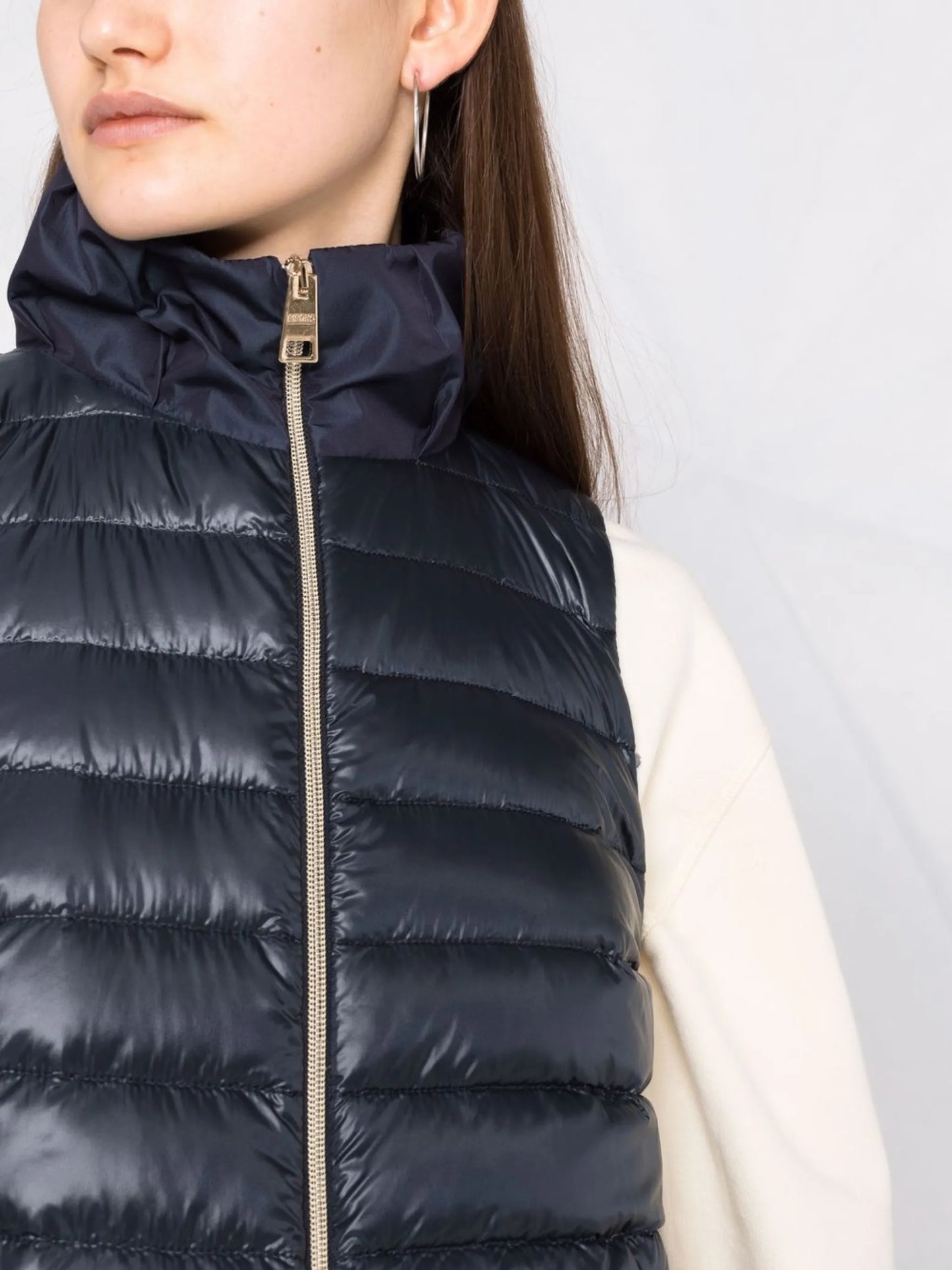padded zip-up gilet