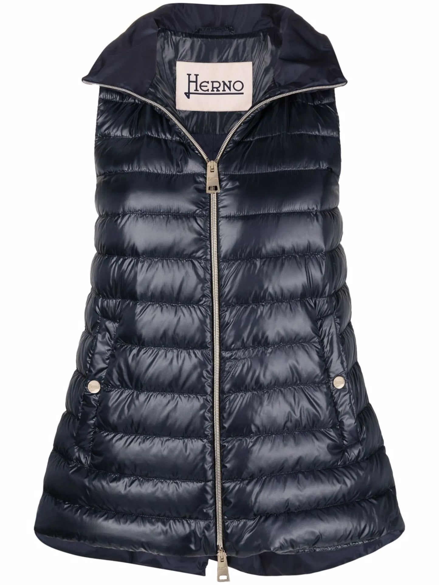 padded zip-up gilet