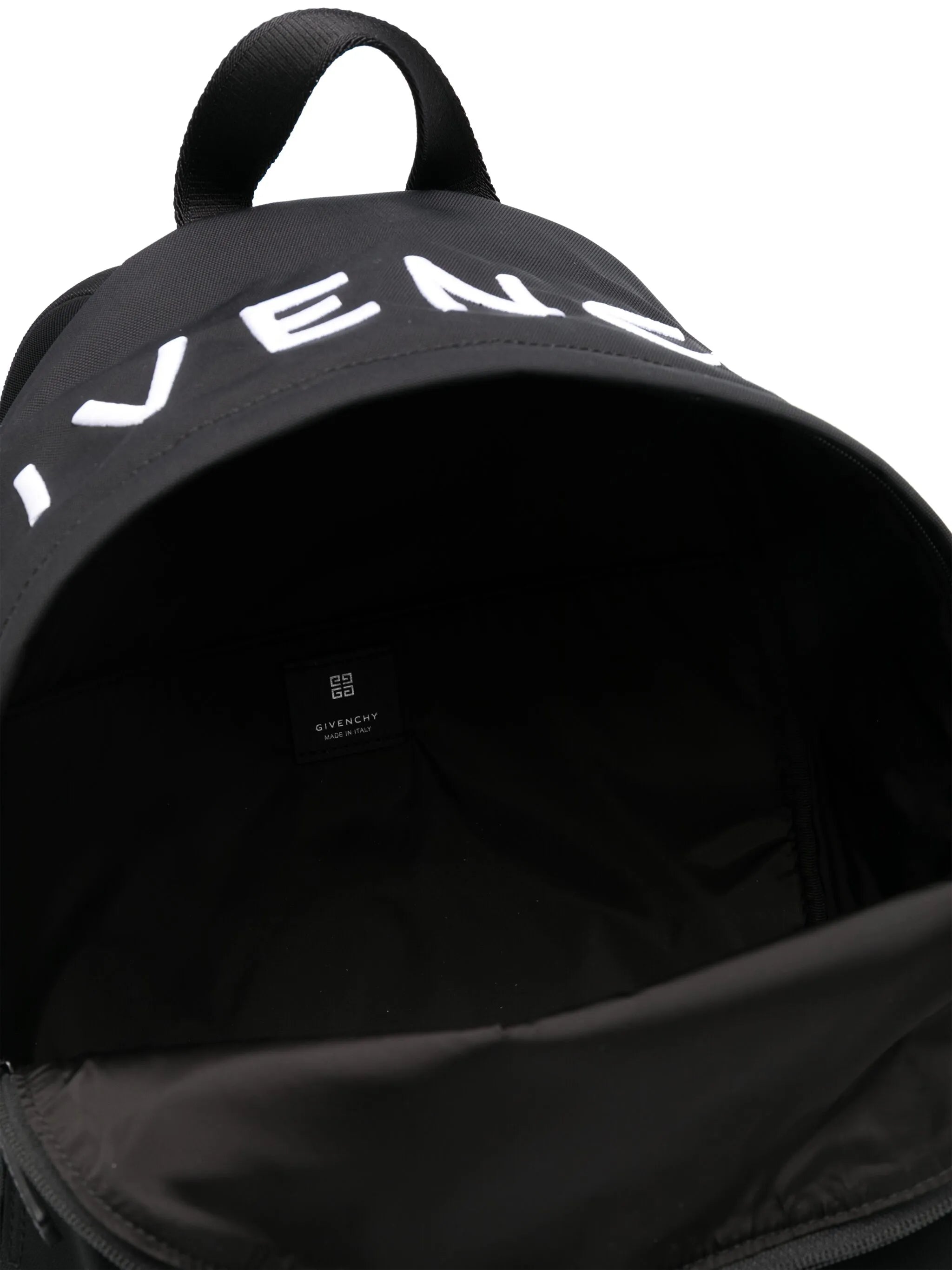 embroidered-logo backpack