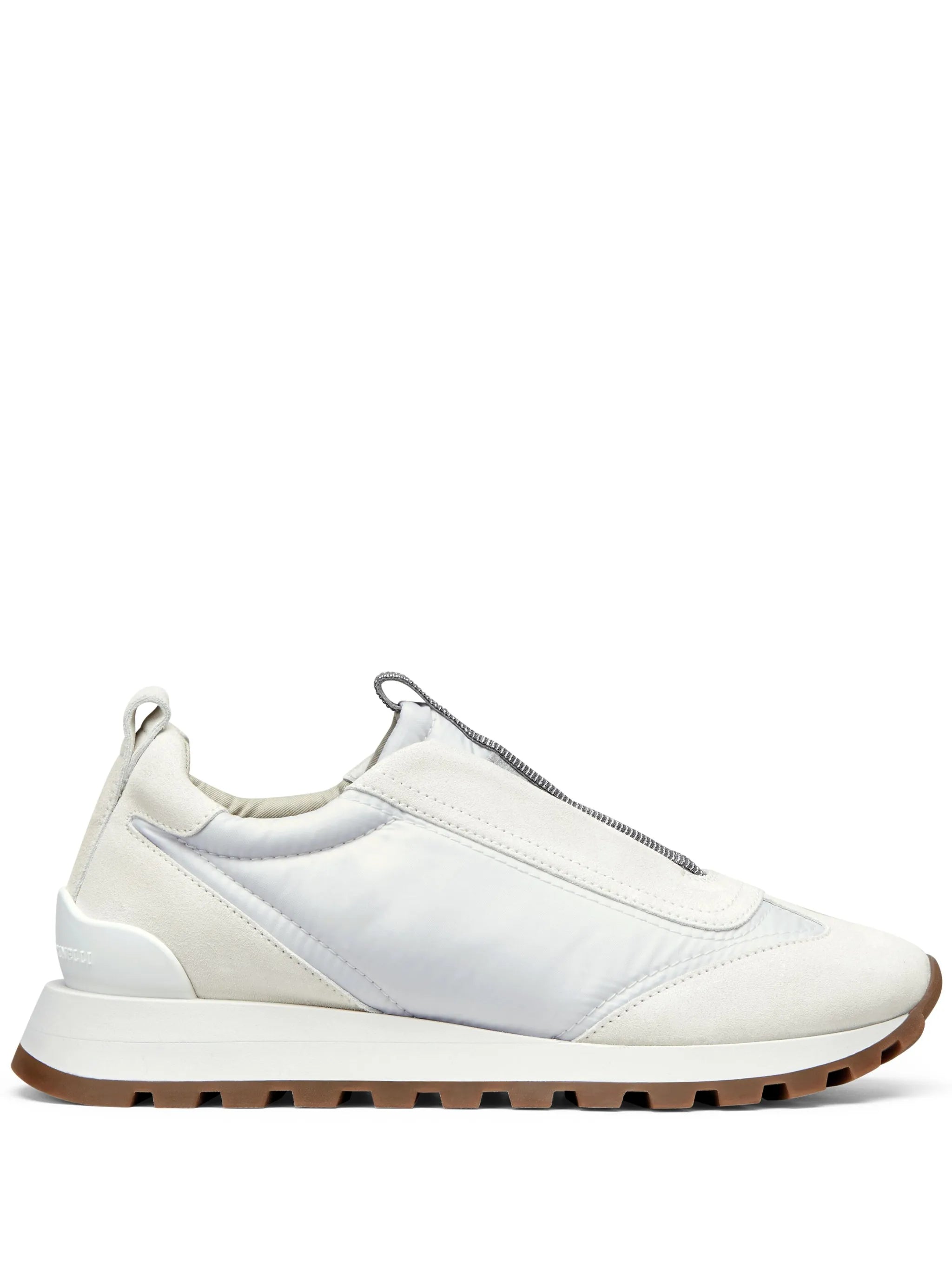 monili-embellished low-top sneakers