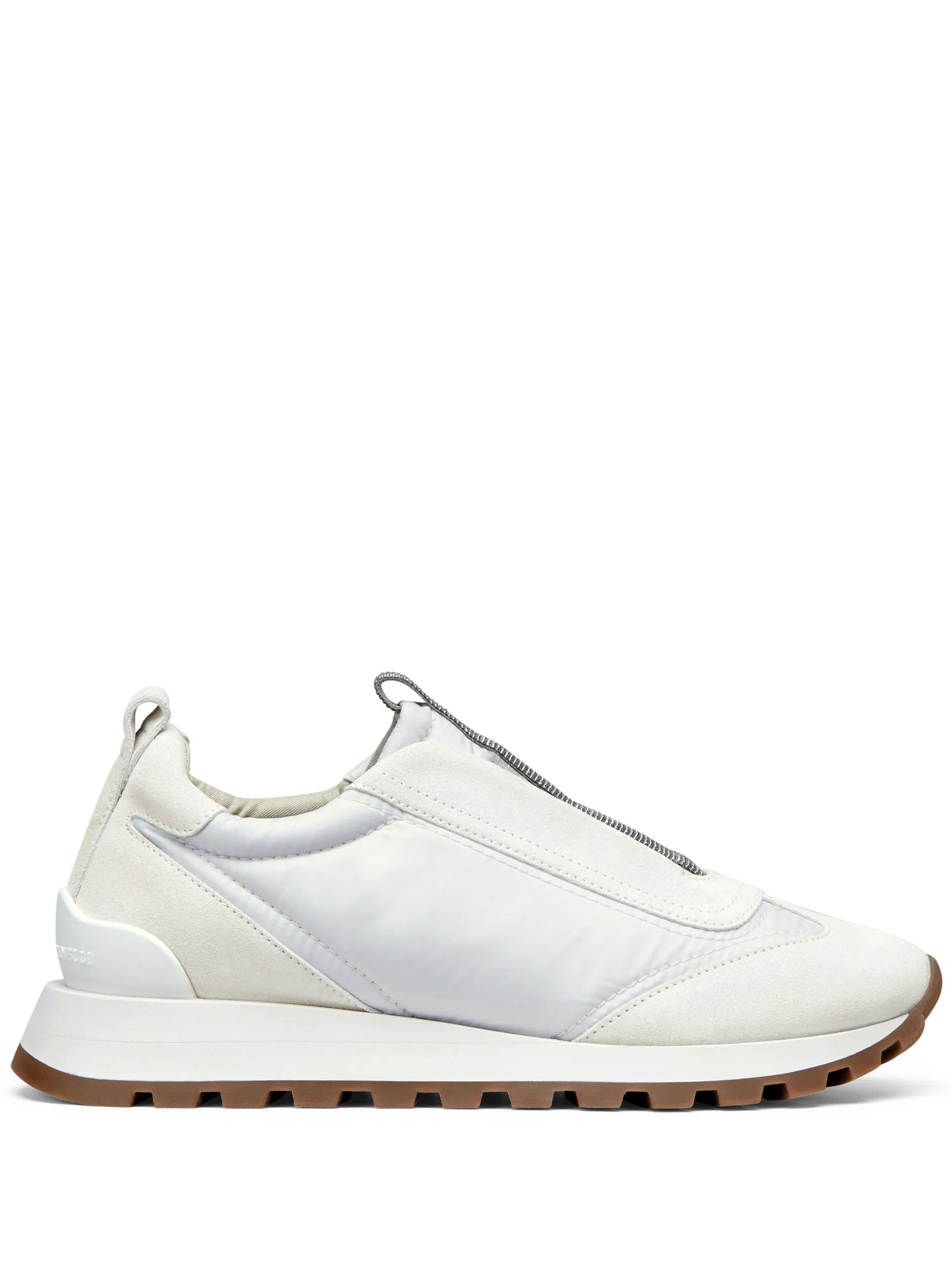 monili-embellished low-top sneakers