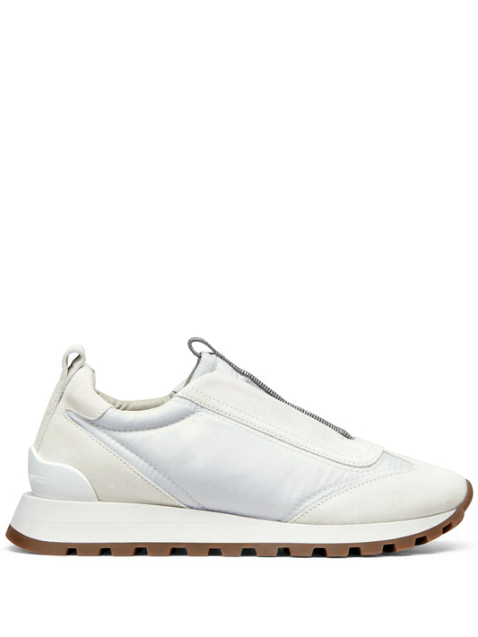 monili-embellished low-top sneakers