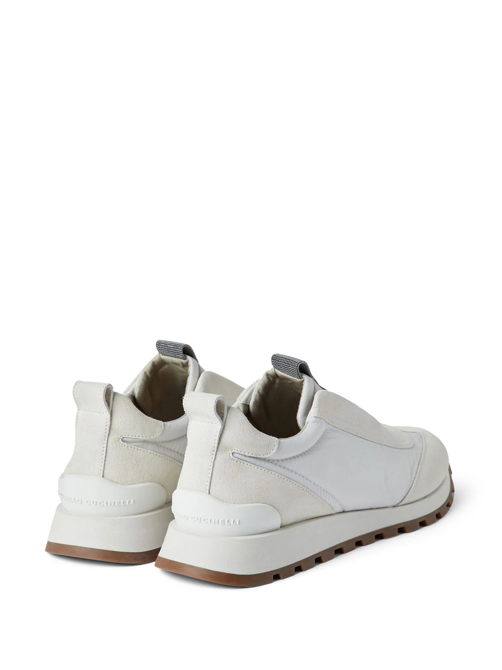 monili-embellished low-top sneakers