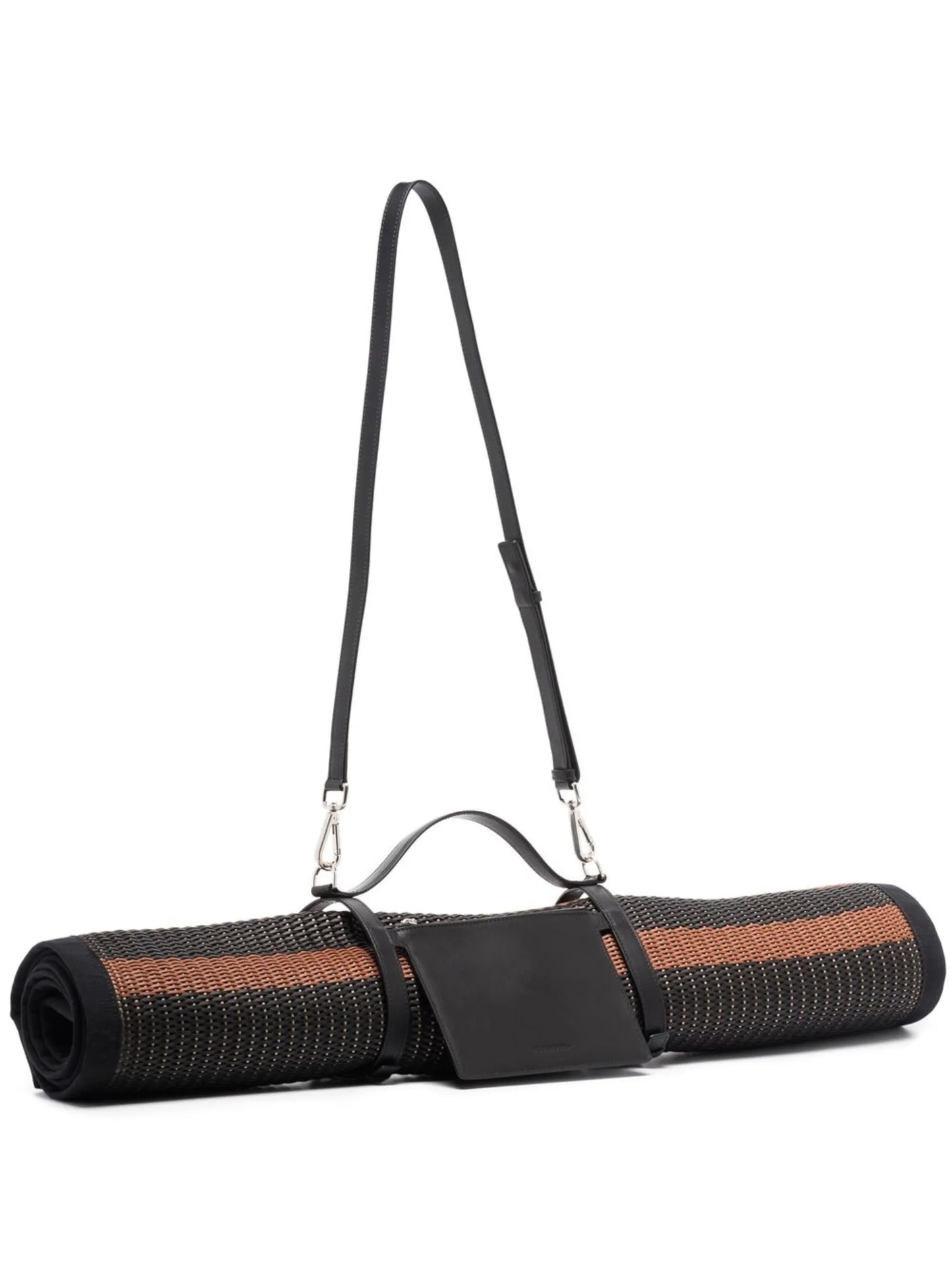 woven leather beach mat