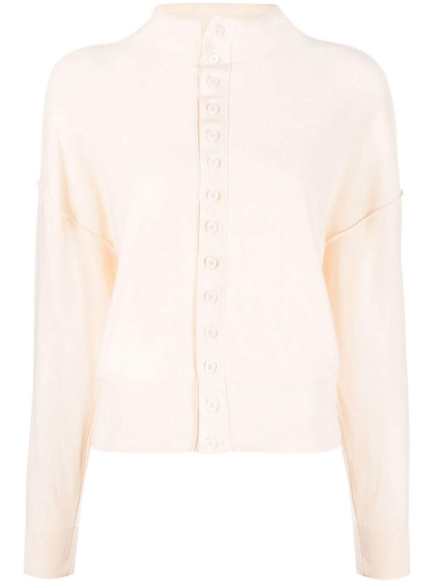 stand-up collar cardigan