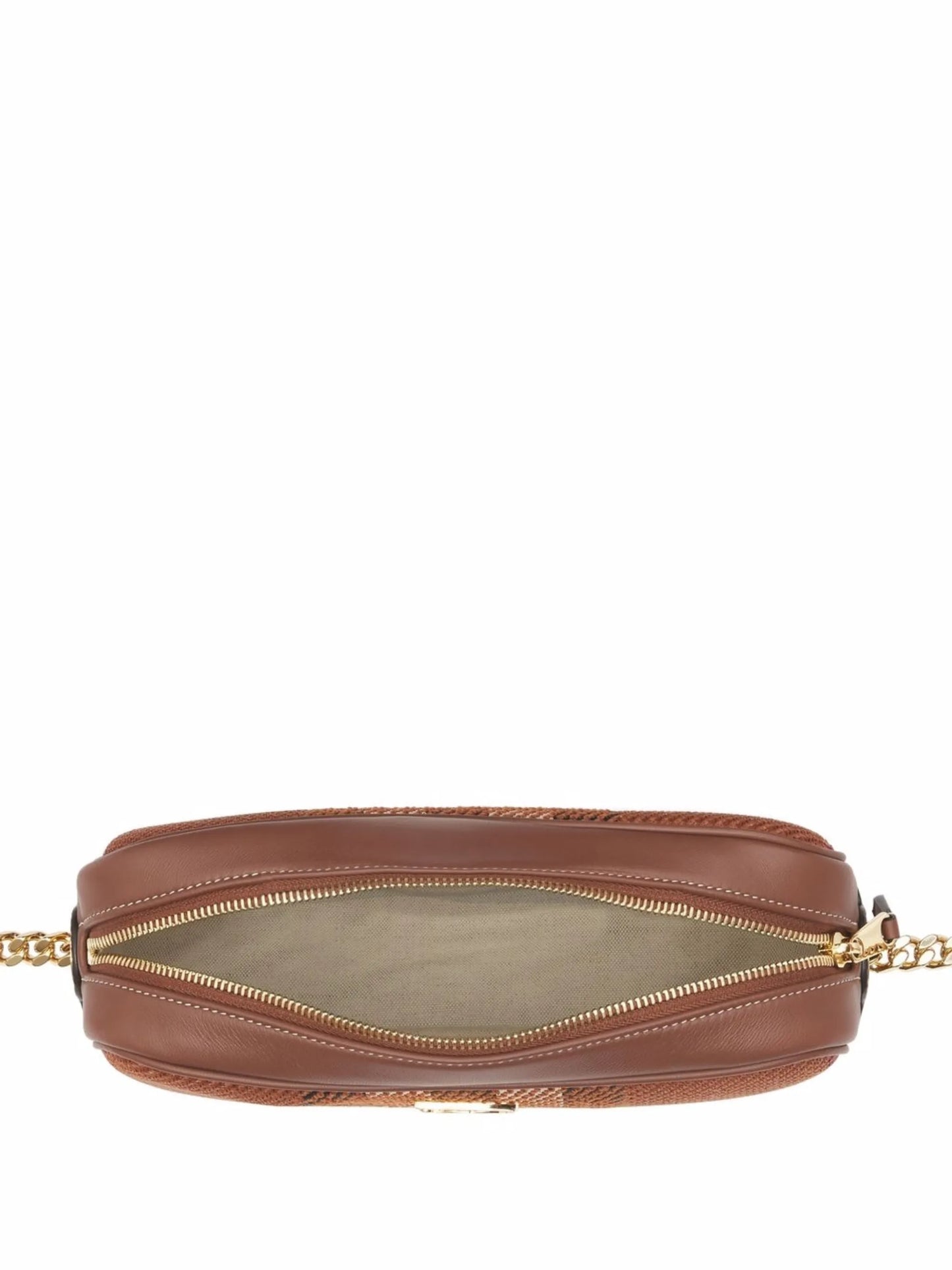 Lola check-knit cross body bag