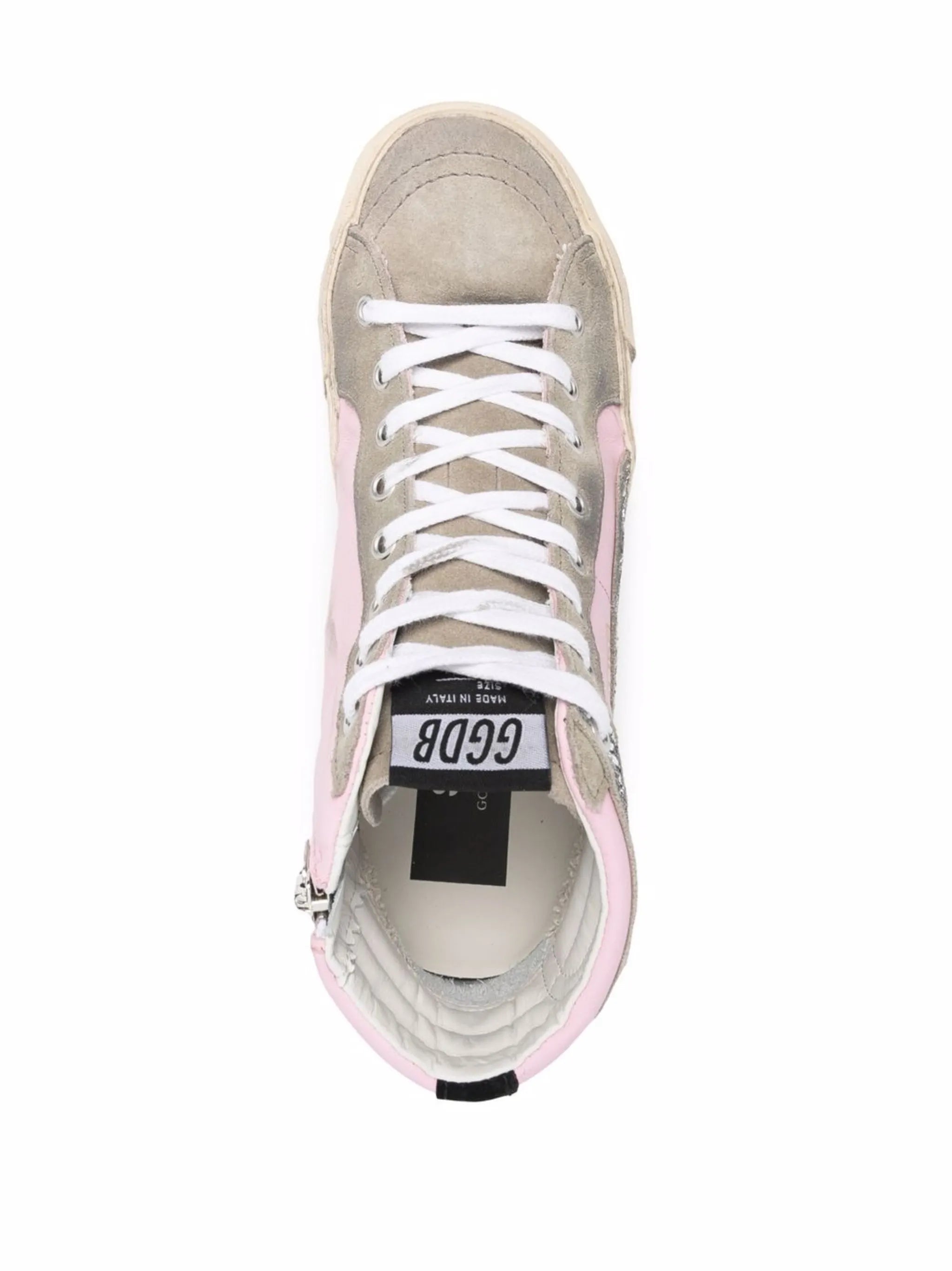 Slide high-top sneakers