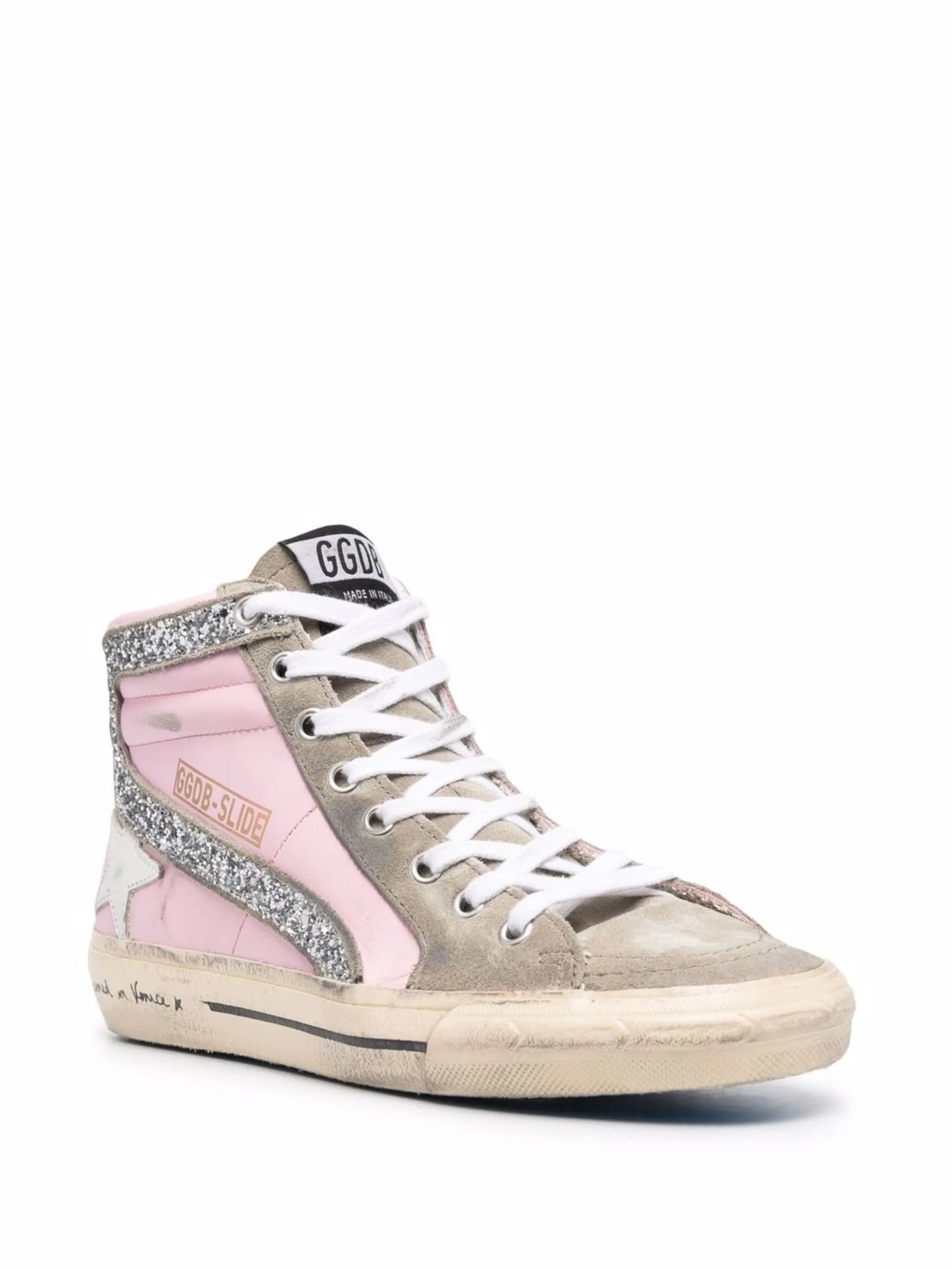 Slide high-top sneakers