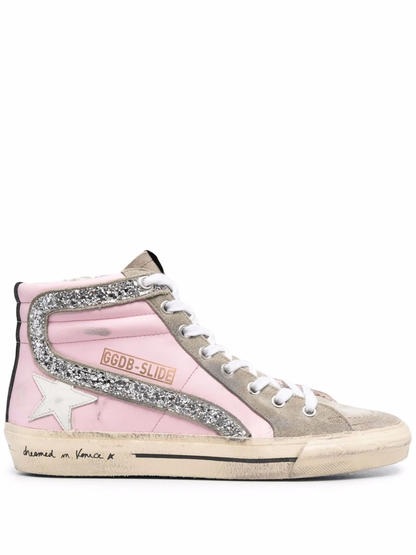 Slide high-top sneakers