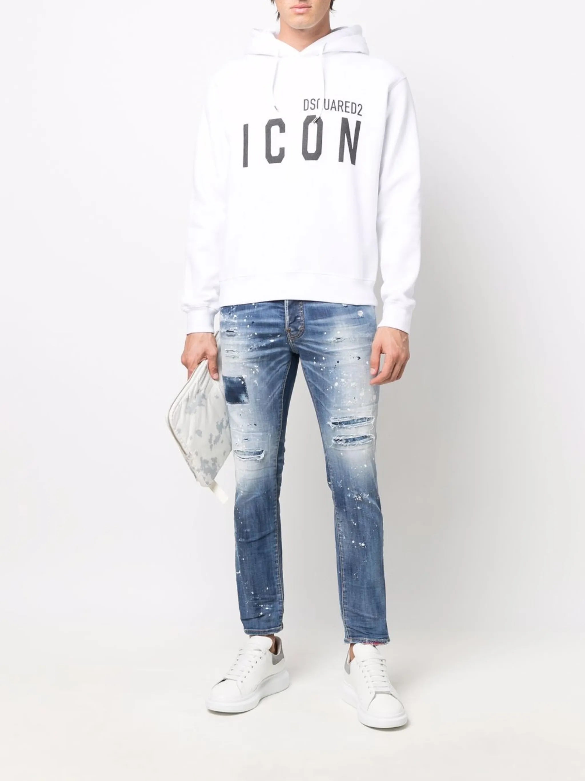 logo-print hoodie