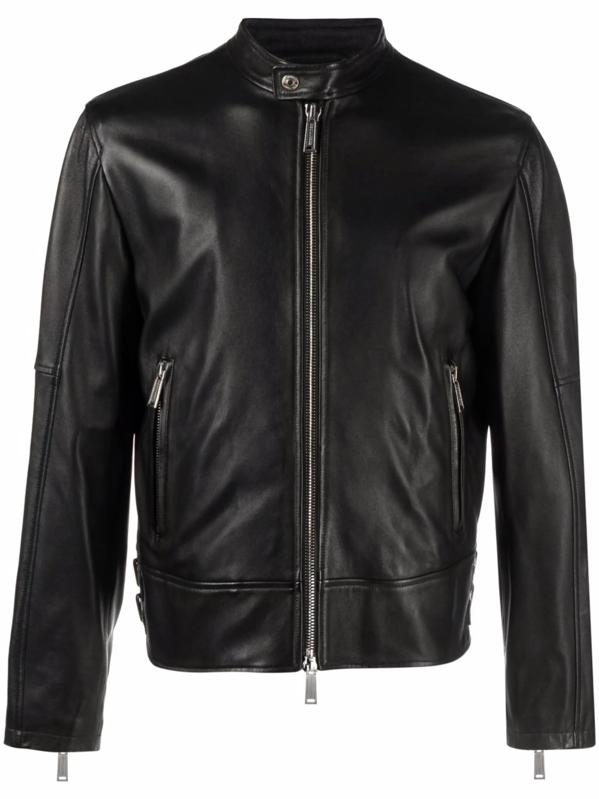 leather biker jacket