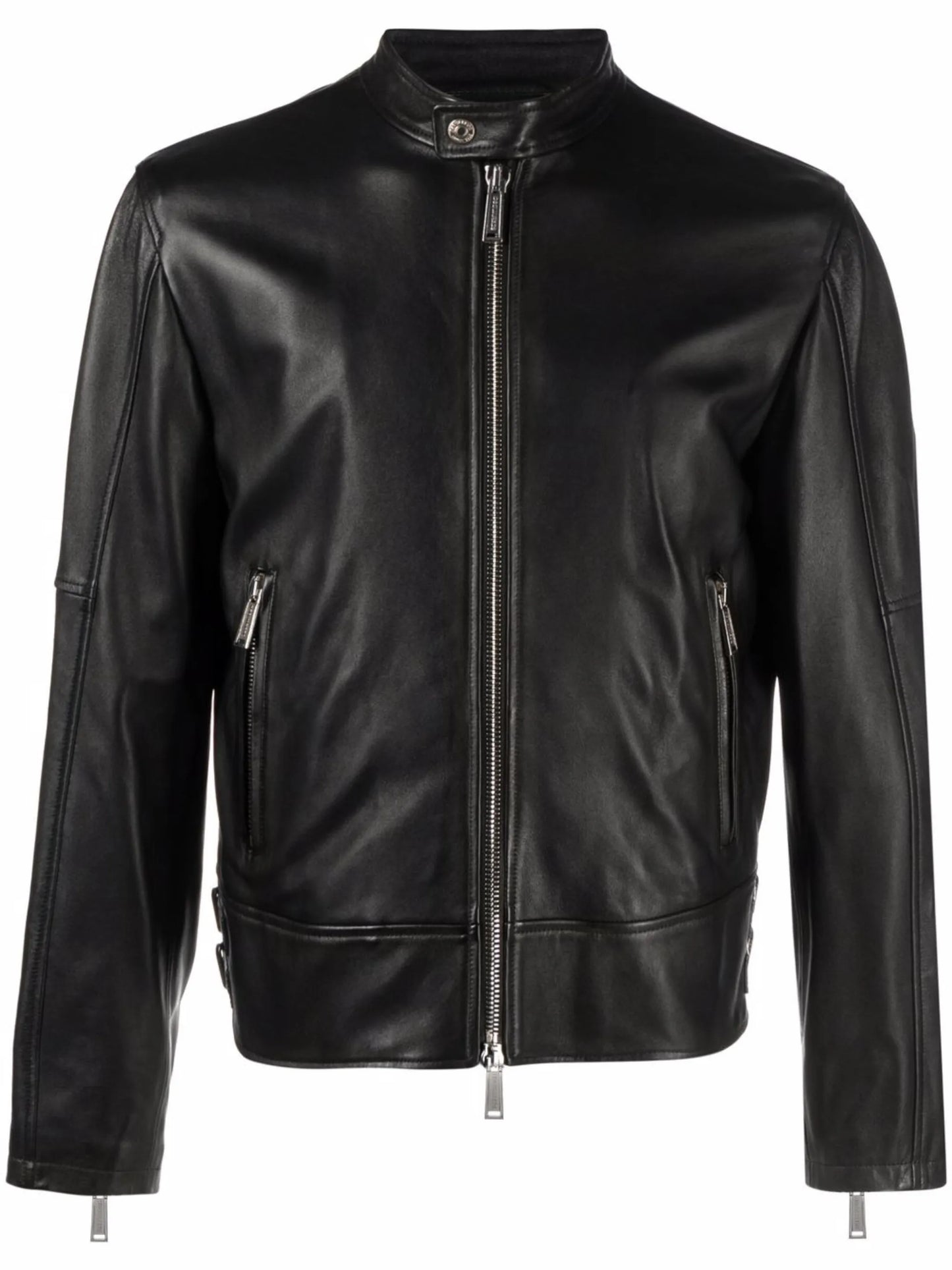 leather biker jacket