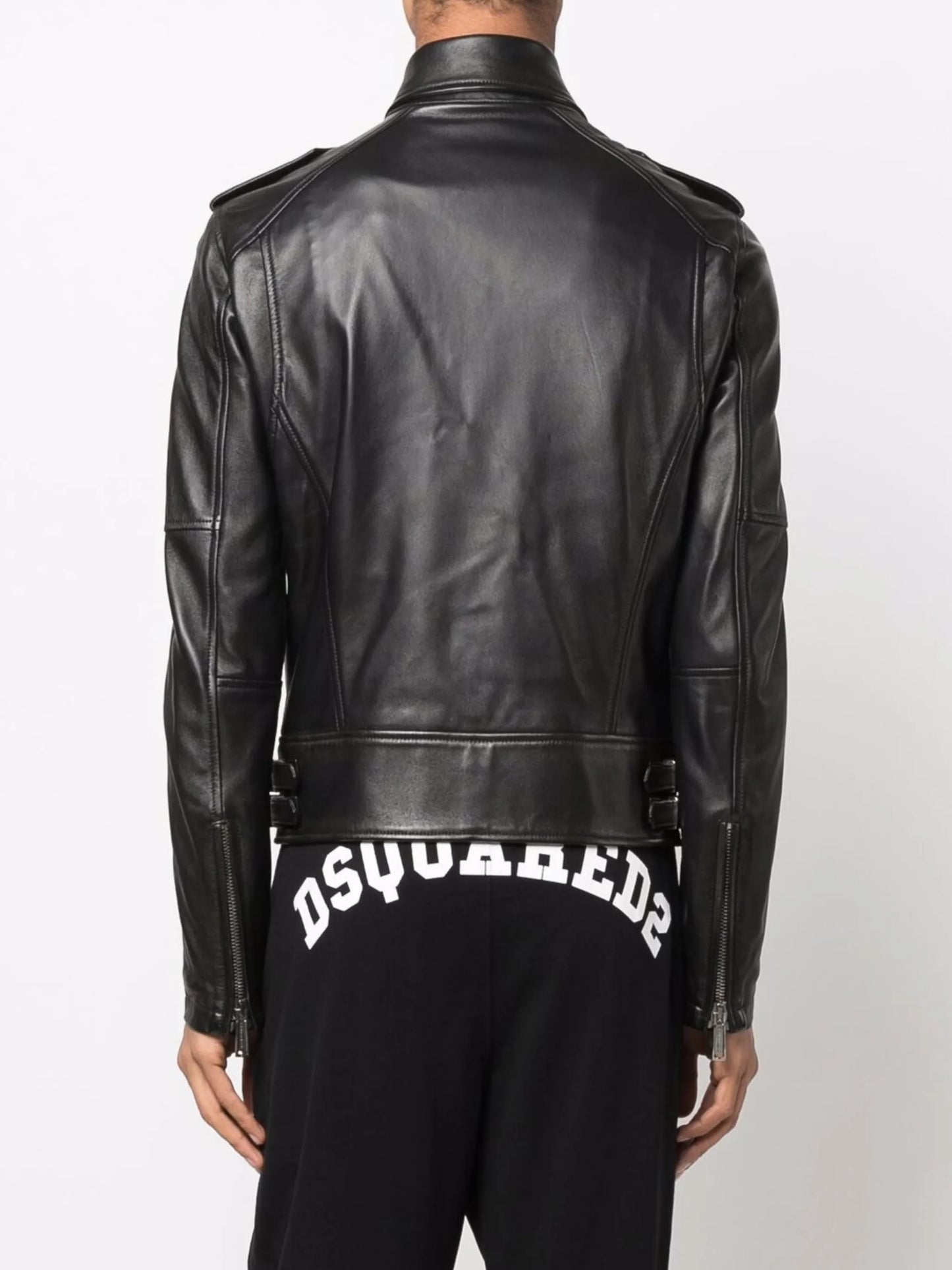leather biker jacket